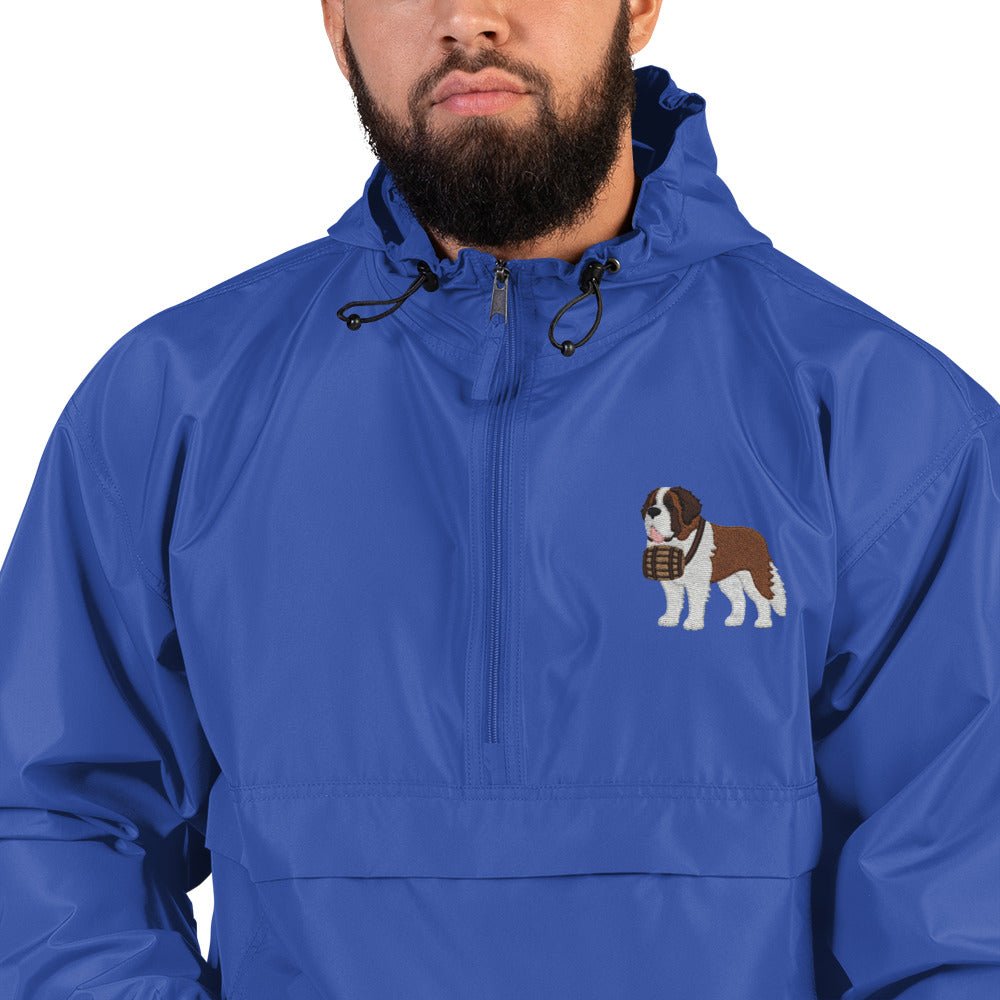 Embroidered Champion Packable St Bernard Jacket - Lucy + Norman