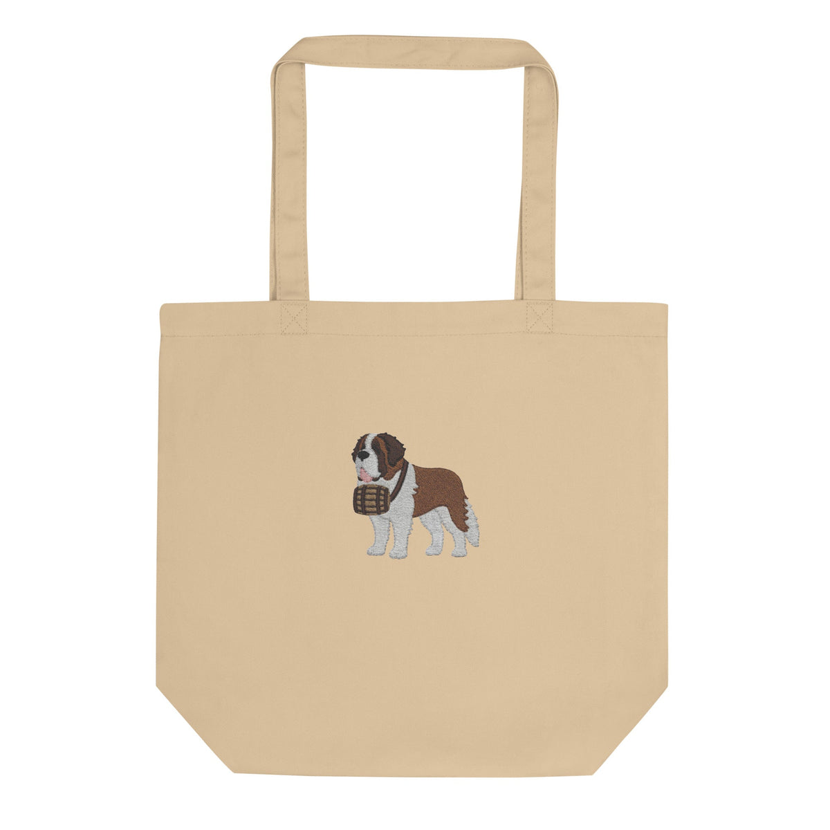 Embroidered Saint Bernard Eco Tote Bag - Lucy + Norman