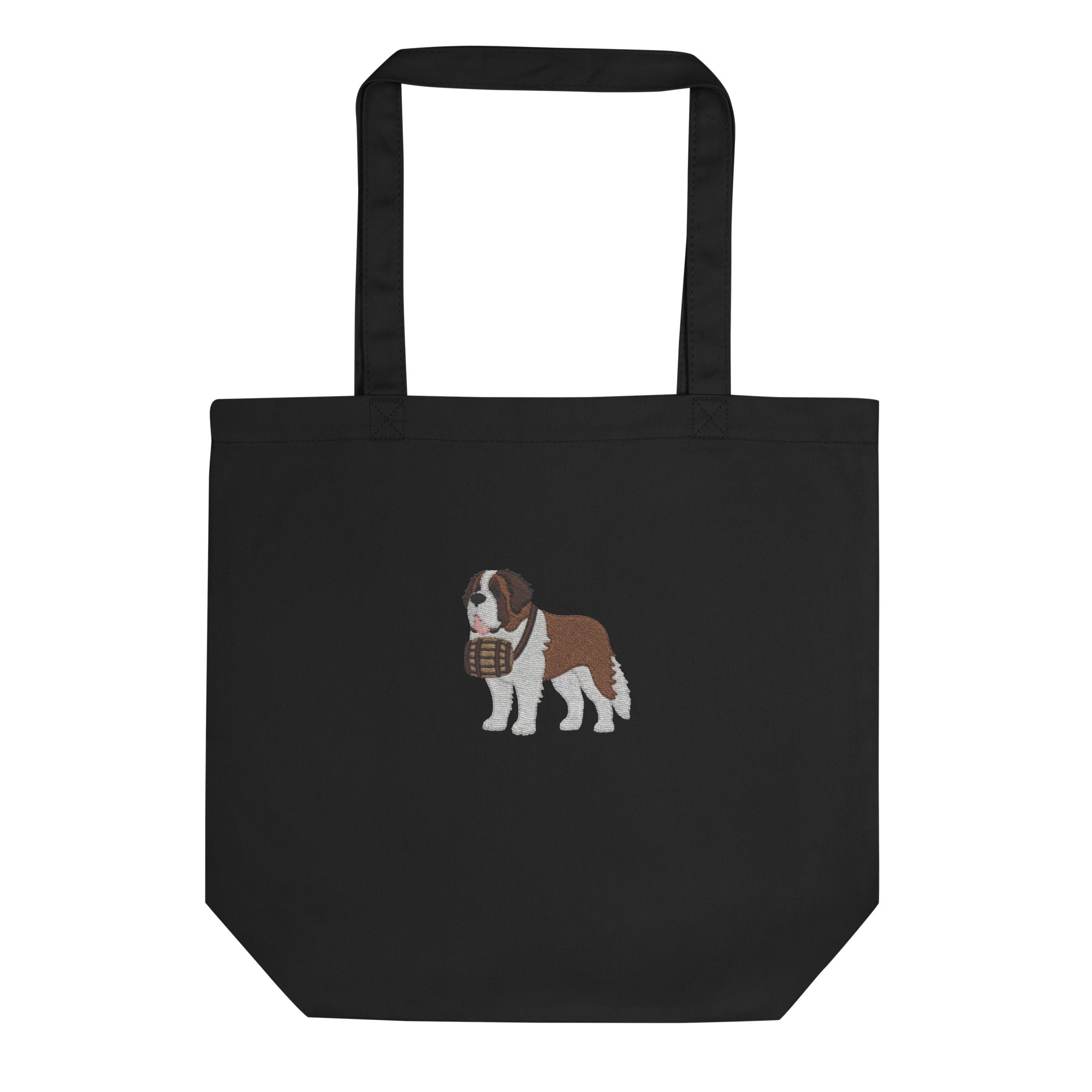 Embroidered Saint Bernard Eco Tote Bag - Lucy + Norman