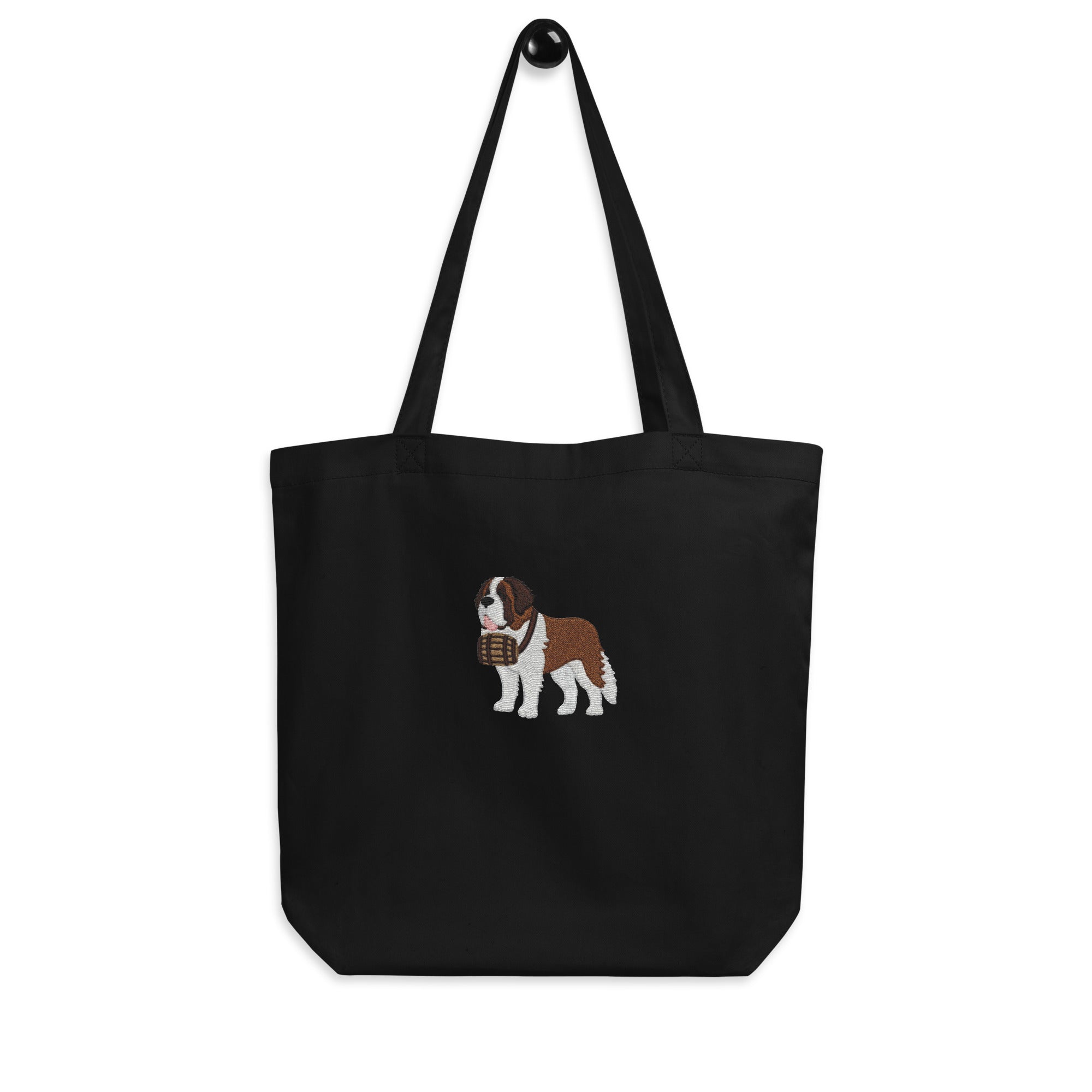 Embroidered Saint Bernard Eco Tote Bag - Lucy + Norman