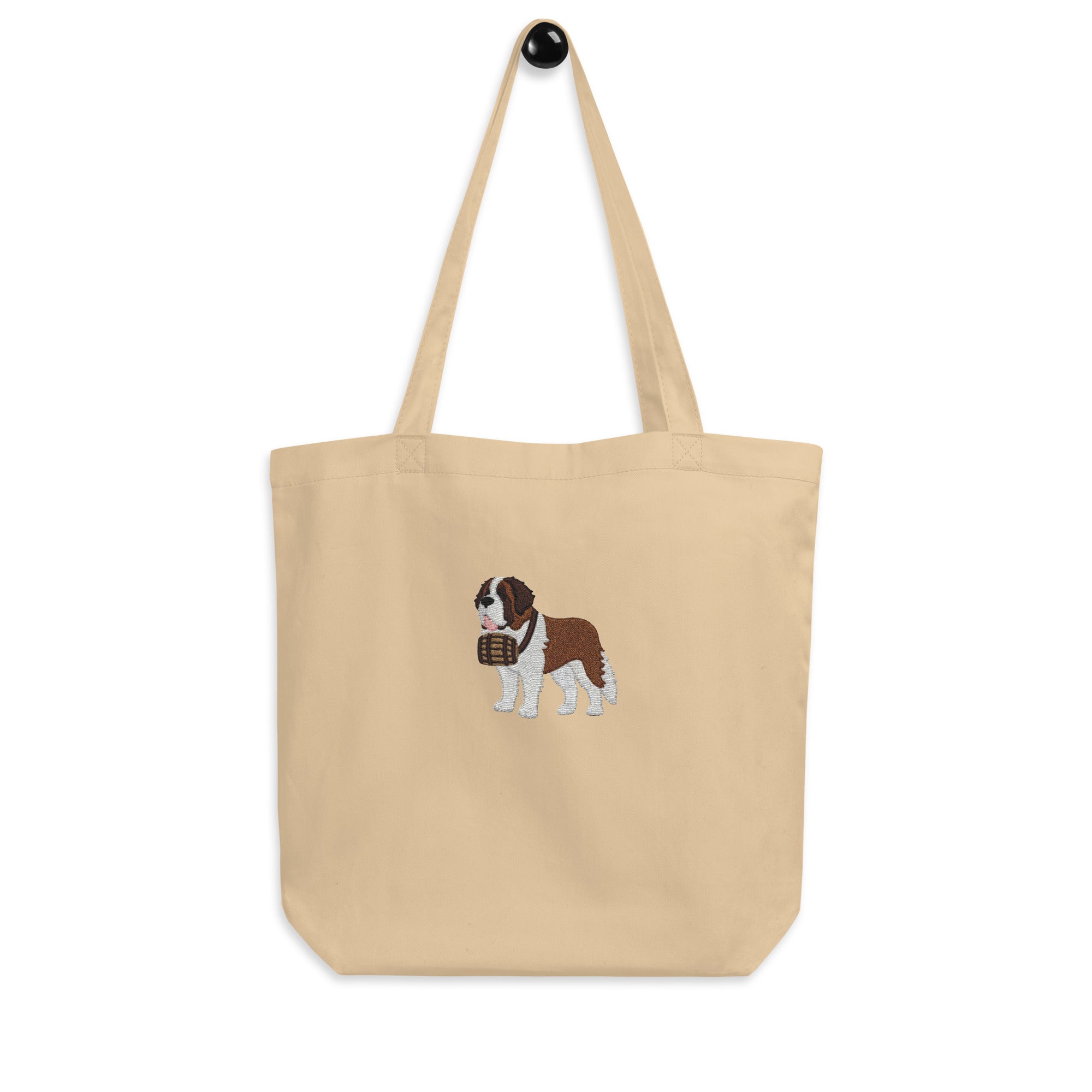 Embroidered Saint Bernard Eco Tote Bag - Lucy + Norman