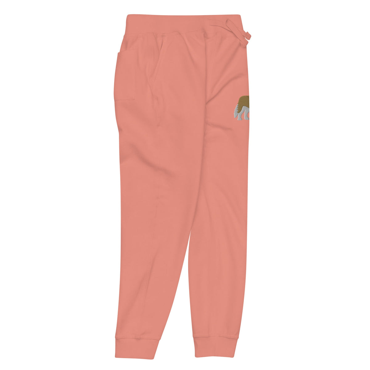 Embroidered Saint Bernard Fleece Sweatpants - Lucy + Norman