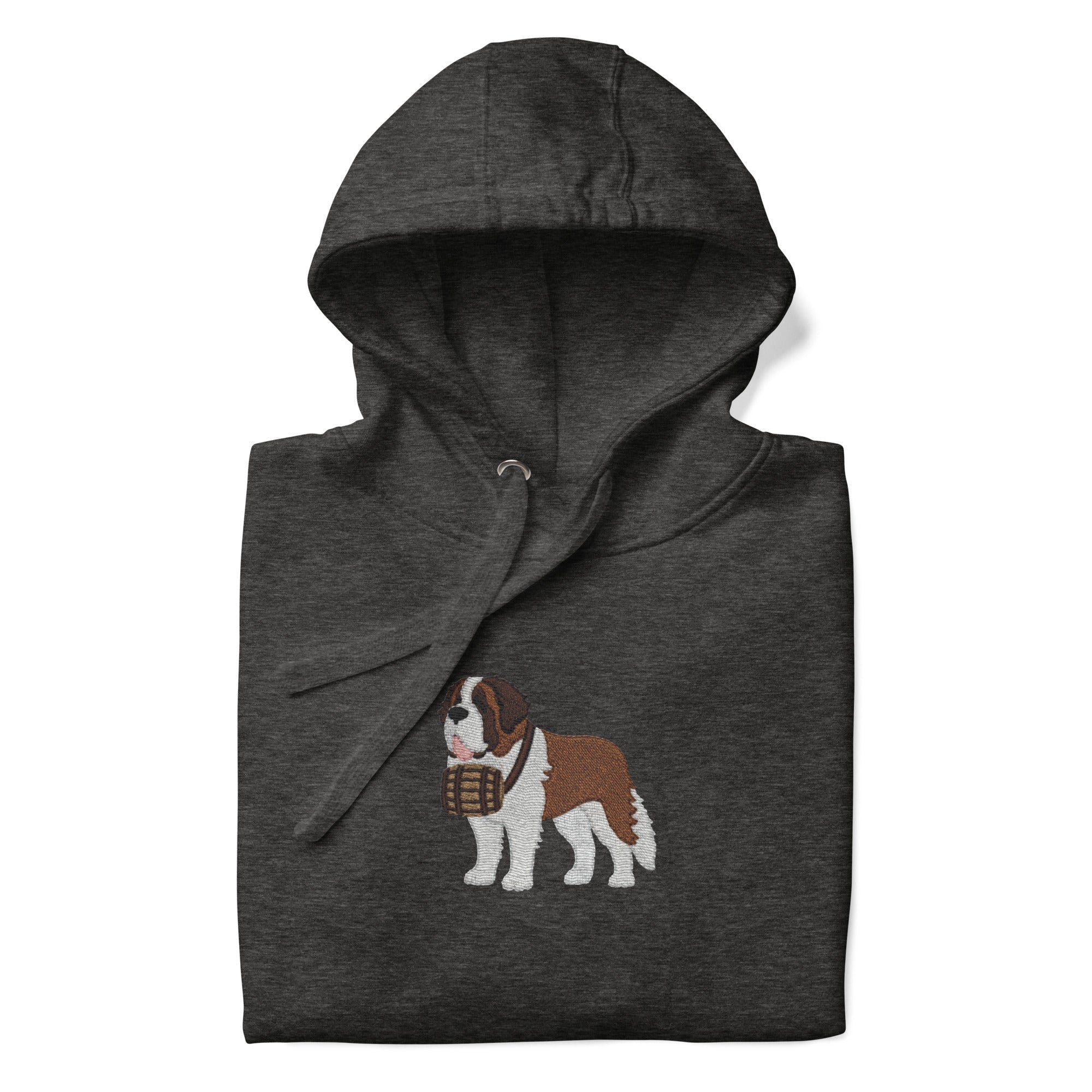Embroidered Saint Bernard Hoodie - Lucy + Norman