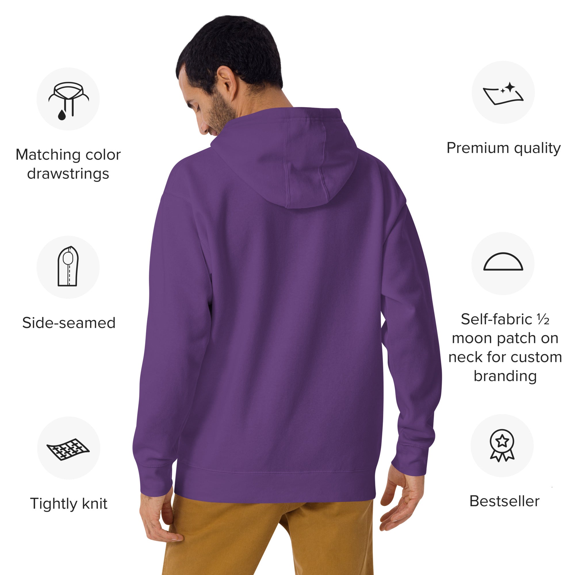 Embroidered Saint Bernard Hoodie - Lucy + Norman