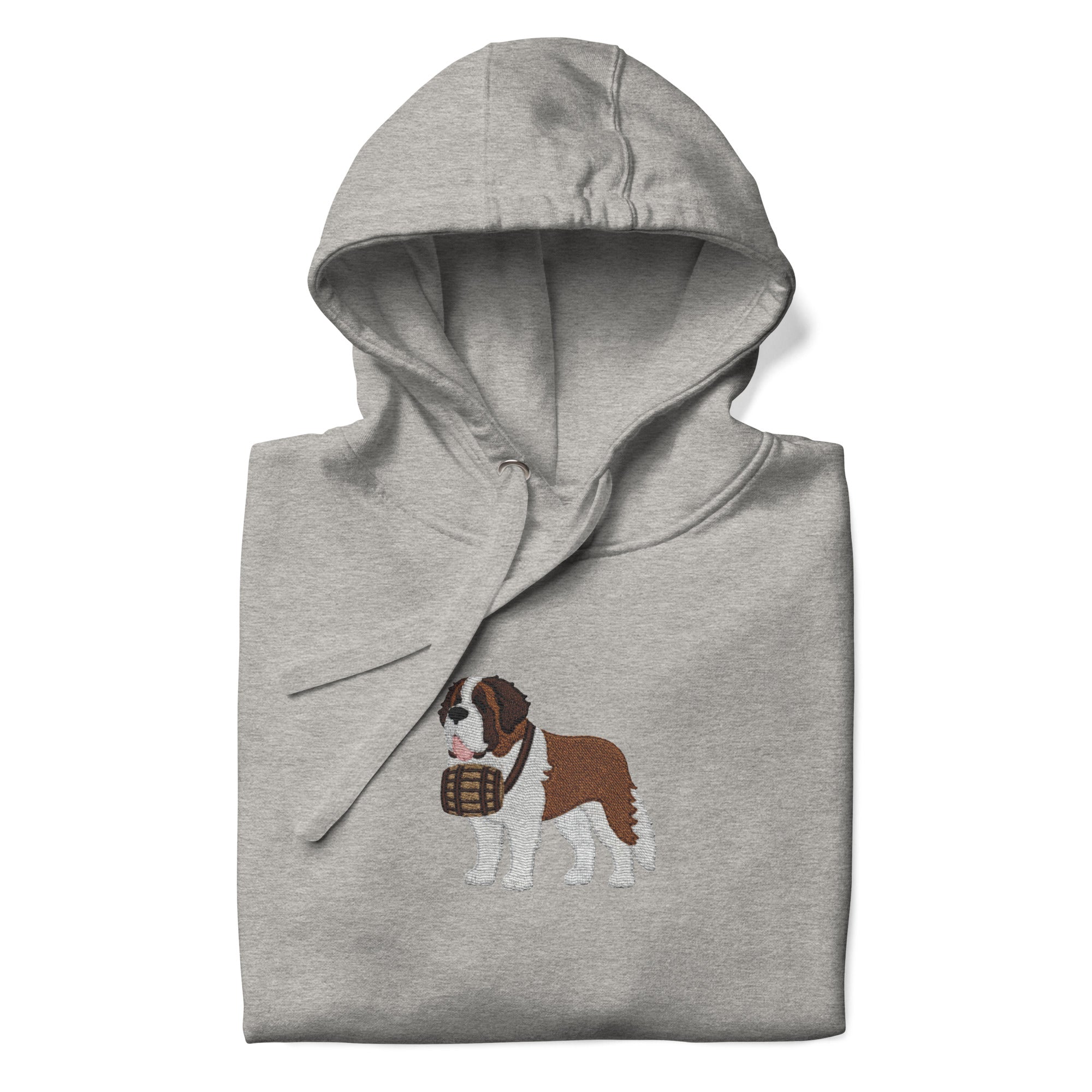 Embroidered Saint Bernard Hoodie - Lucy + Norman