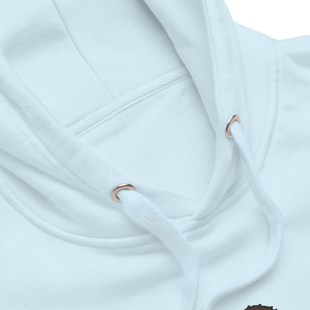 Premium hoodie embroidered with a detailed Saint Bernard with a barrel around its neck by Lucy and Norman.