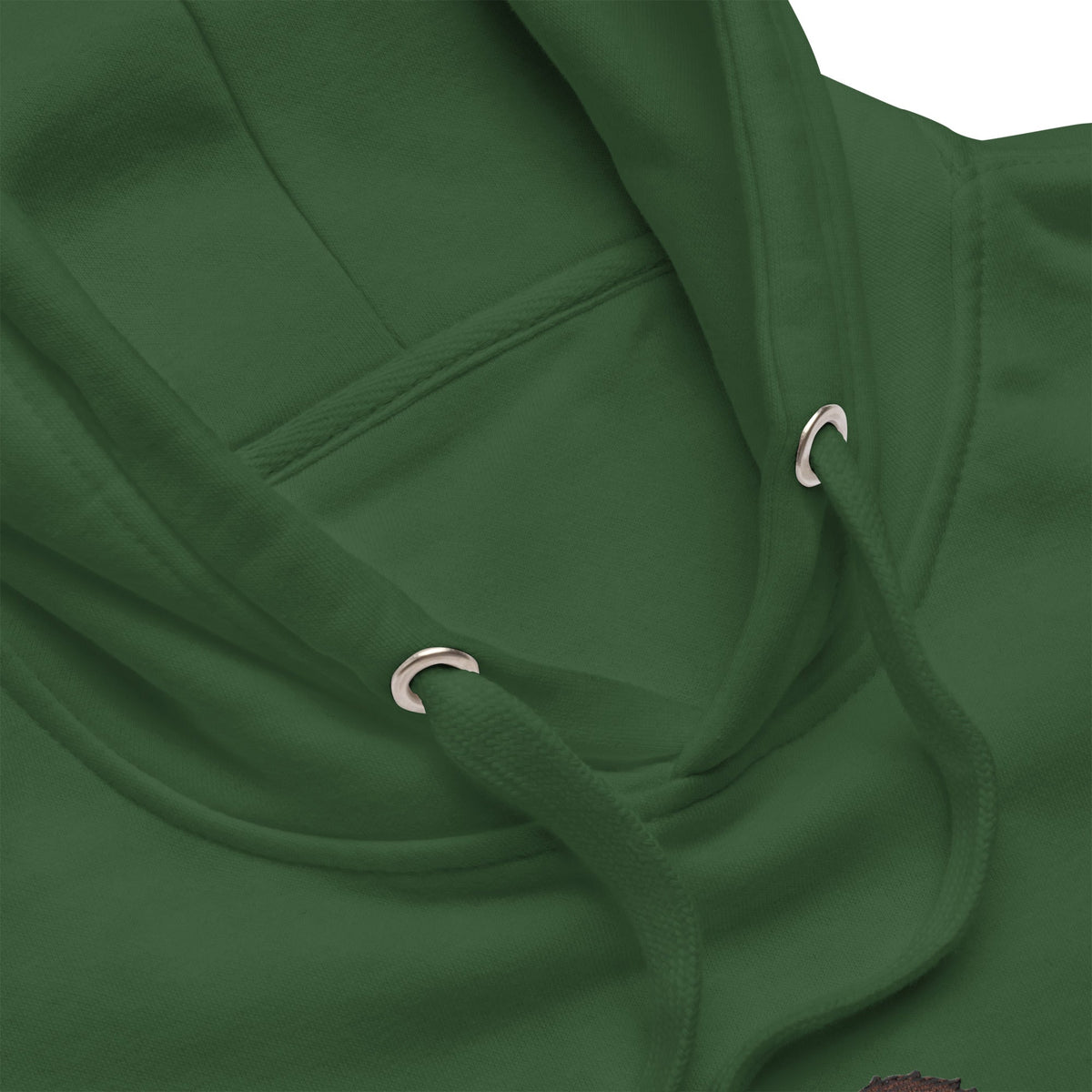 Premium hoodie embroidered with a detailed Saint Bernard with a barrel around its neck by Lucy and Norman.