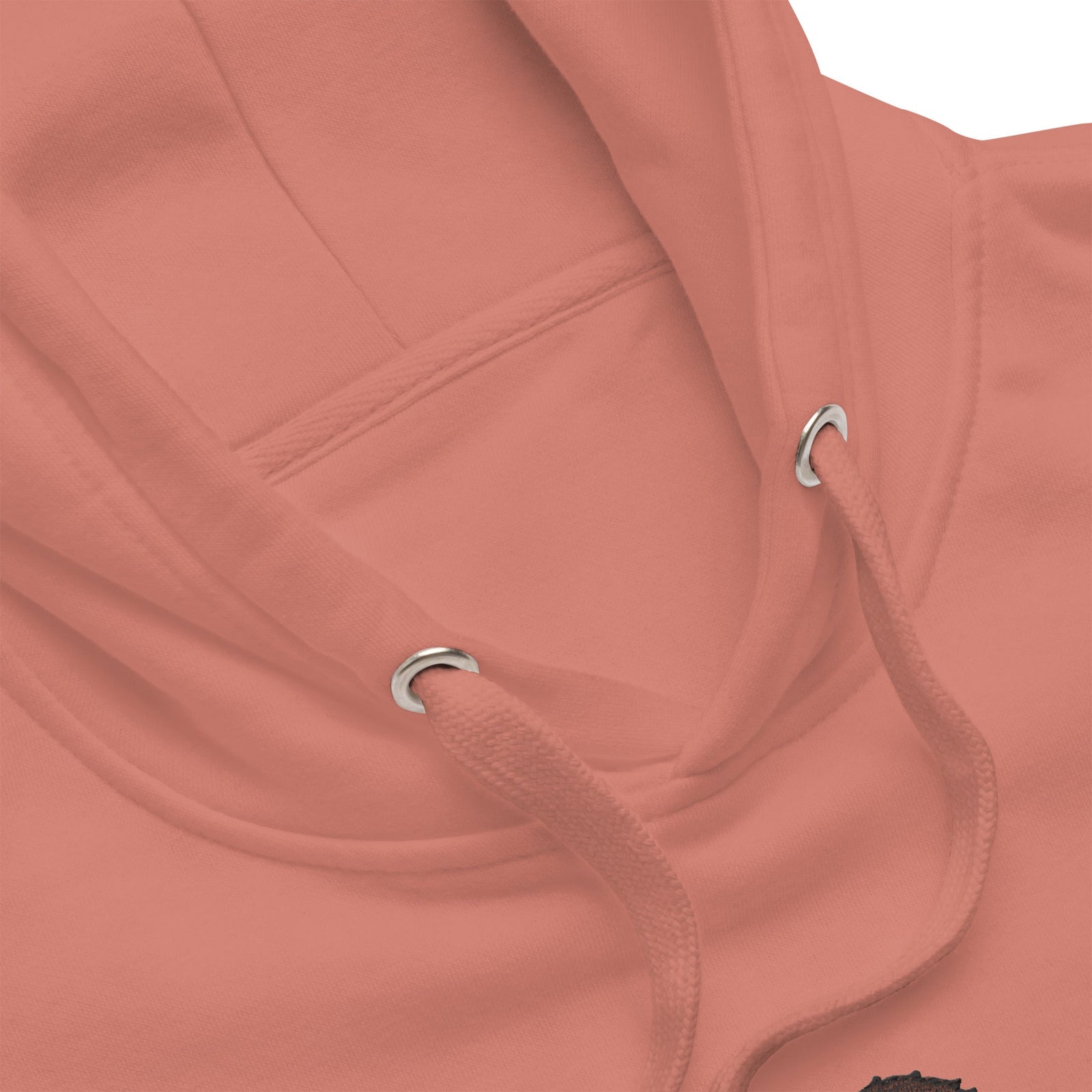 Premium hoodie embroidered with a detailed Saint Bernard with a barrel around its neck by Lucy and Norman.