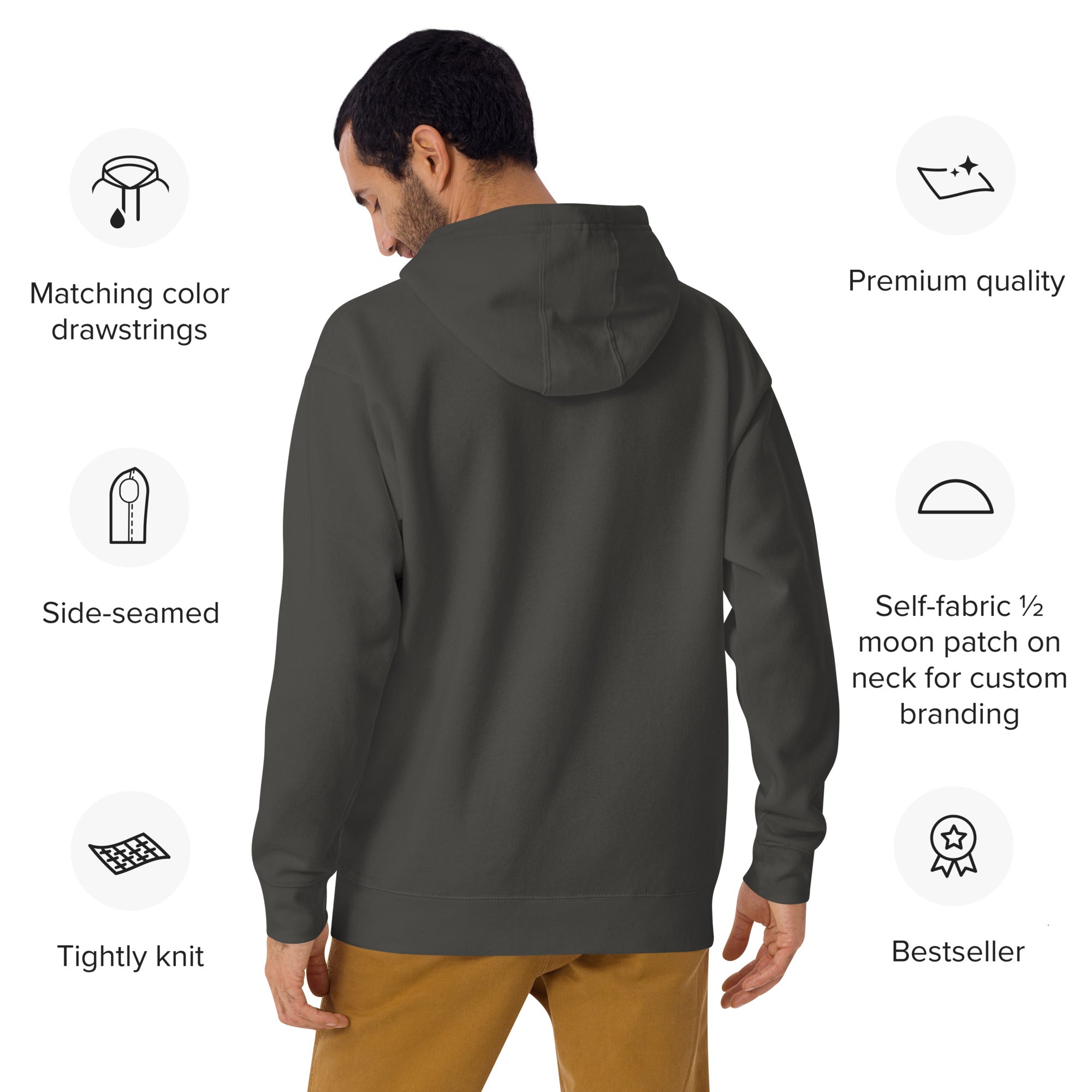 Embroidered Saint Bernard Hoodie - Lucy + Norman
