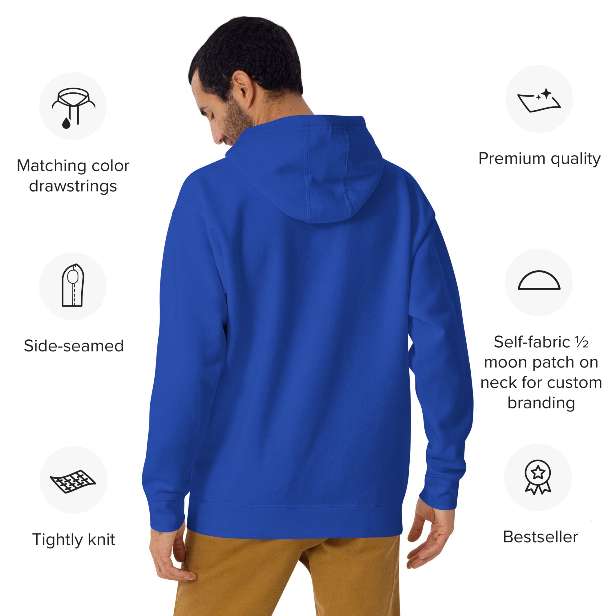 Embroidered Saint Bernard Hoodie - Lucy + Norman