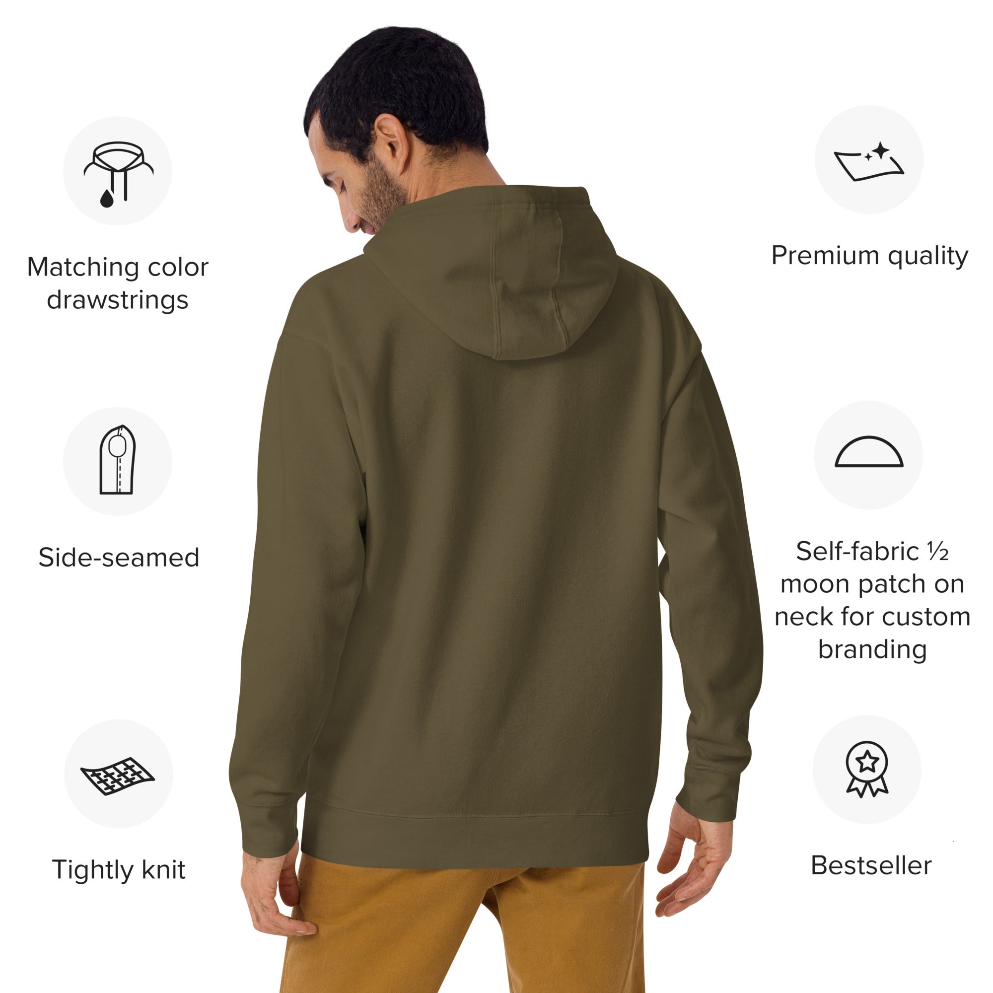 Embroidered Saint Bernard Hoodie - Lucy + Norman
