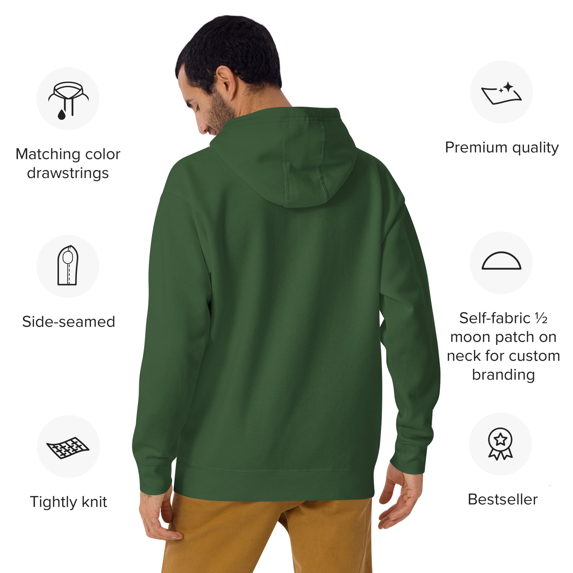 Embroidered Saint Bernard Hoodie - Lucy + Norman