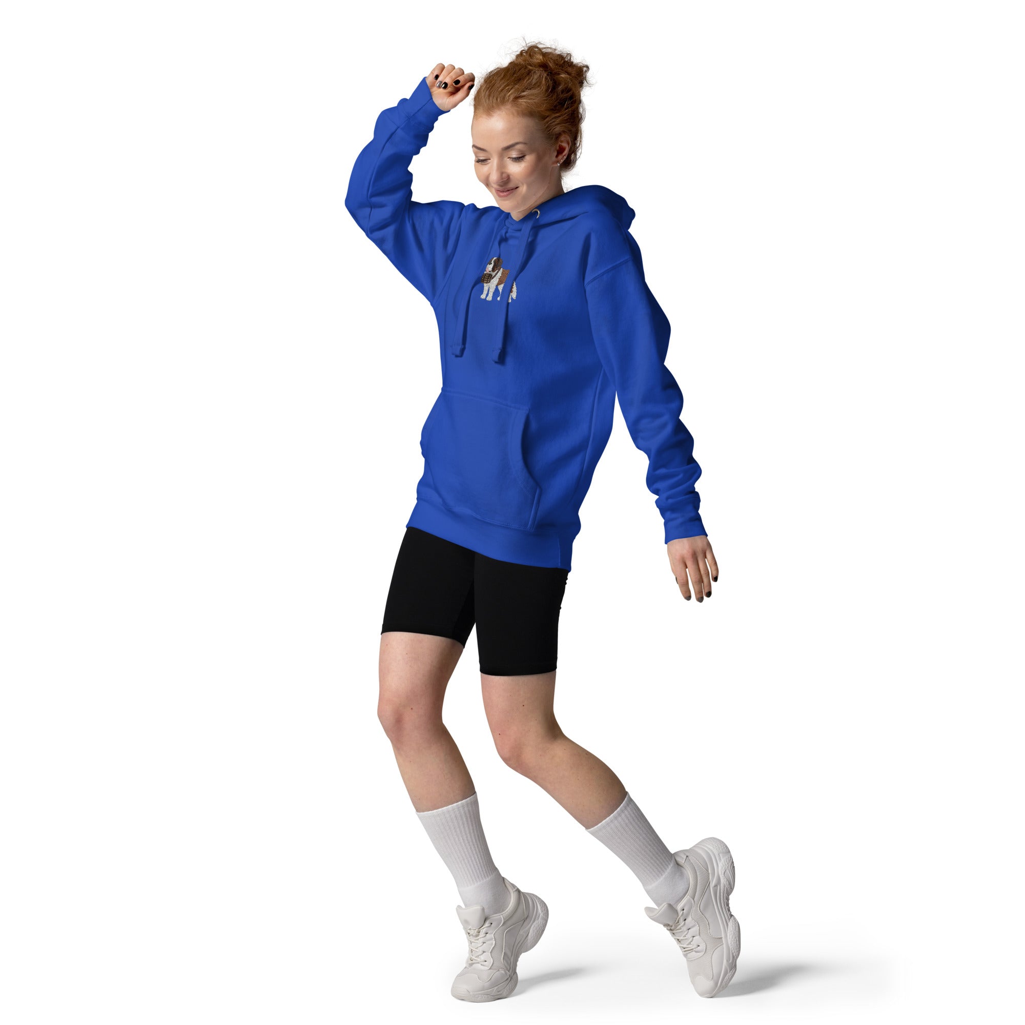 Embroidered Saint Bernard Hoodie - Lucy + Norman