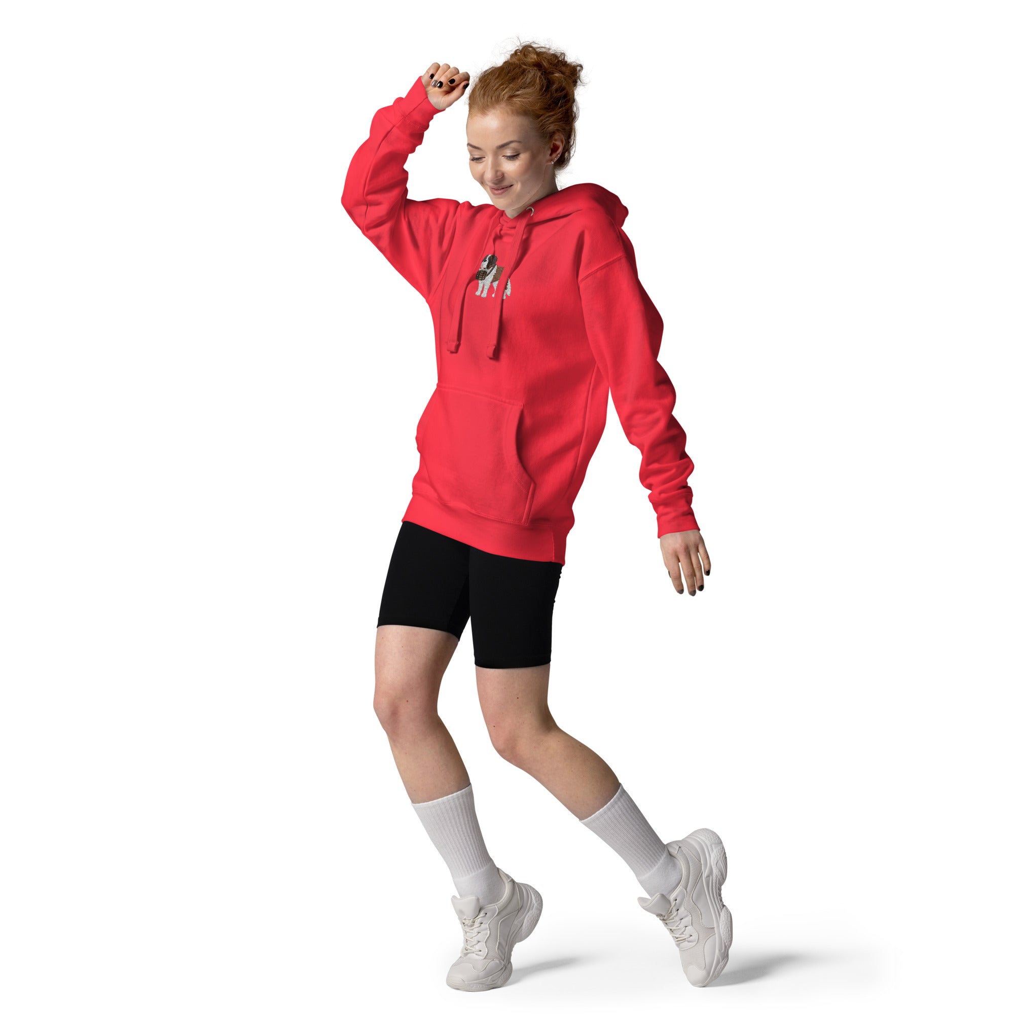 Embroidered Saint Bernard Hoodie - Lucy + Norman