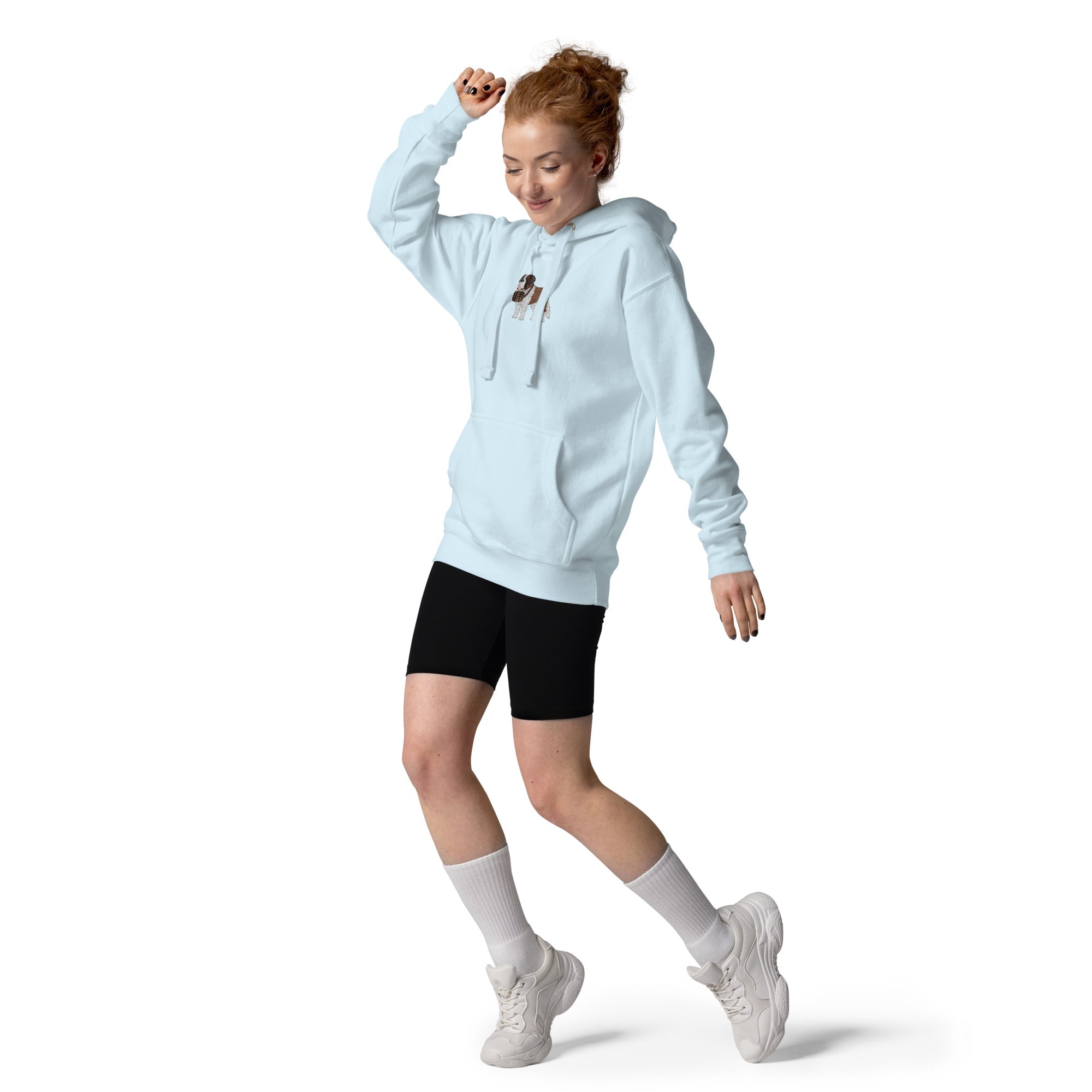 Embroidered Saint Bernard Hoodie - Lucy + Norman