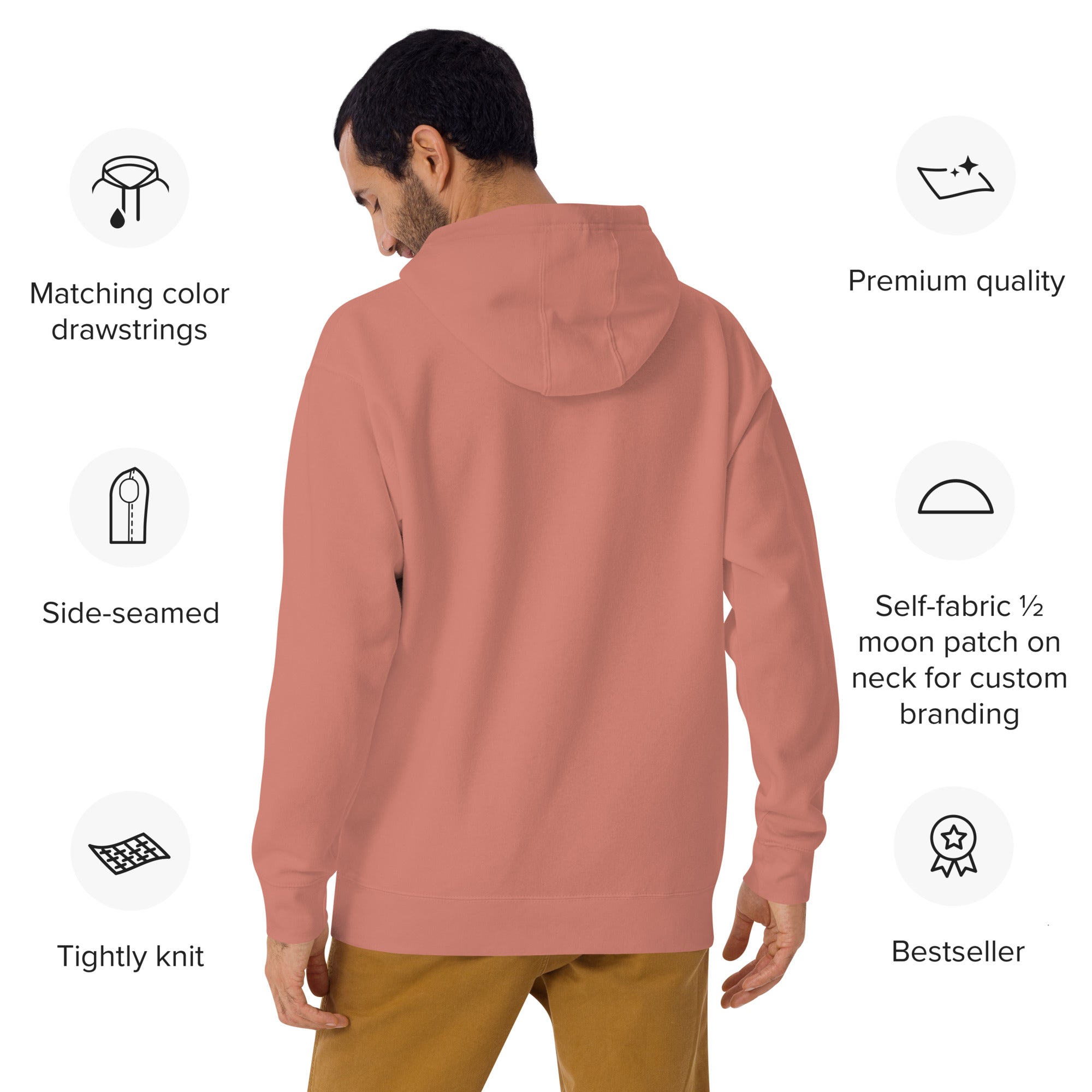 Embroidered Saint Bernard Hoodie - Lucy + Norman