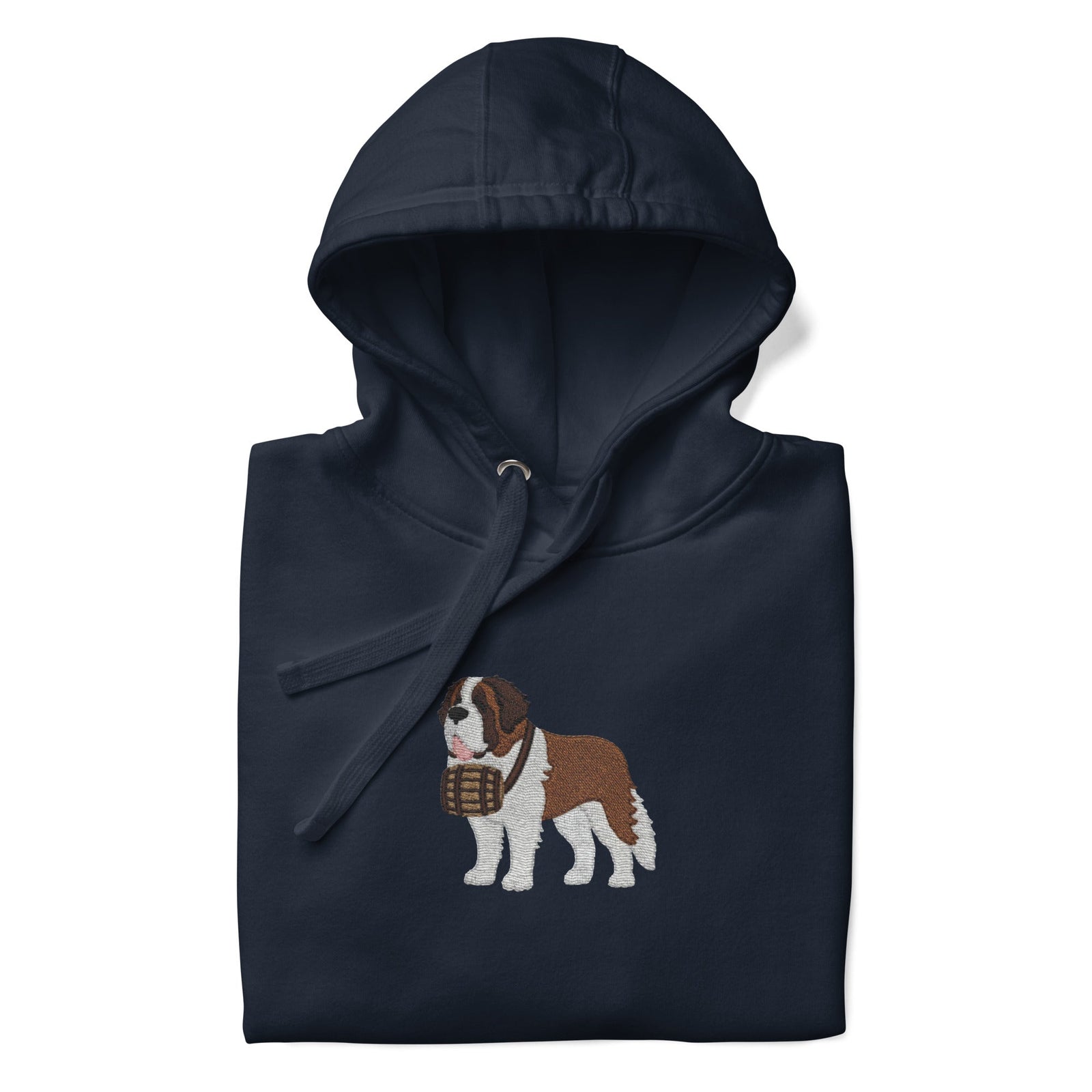 Embroidered Saint Bernard Hoodie - Lucy + Norman