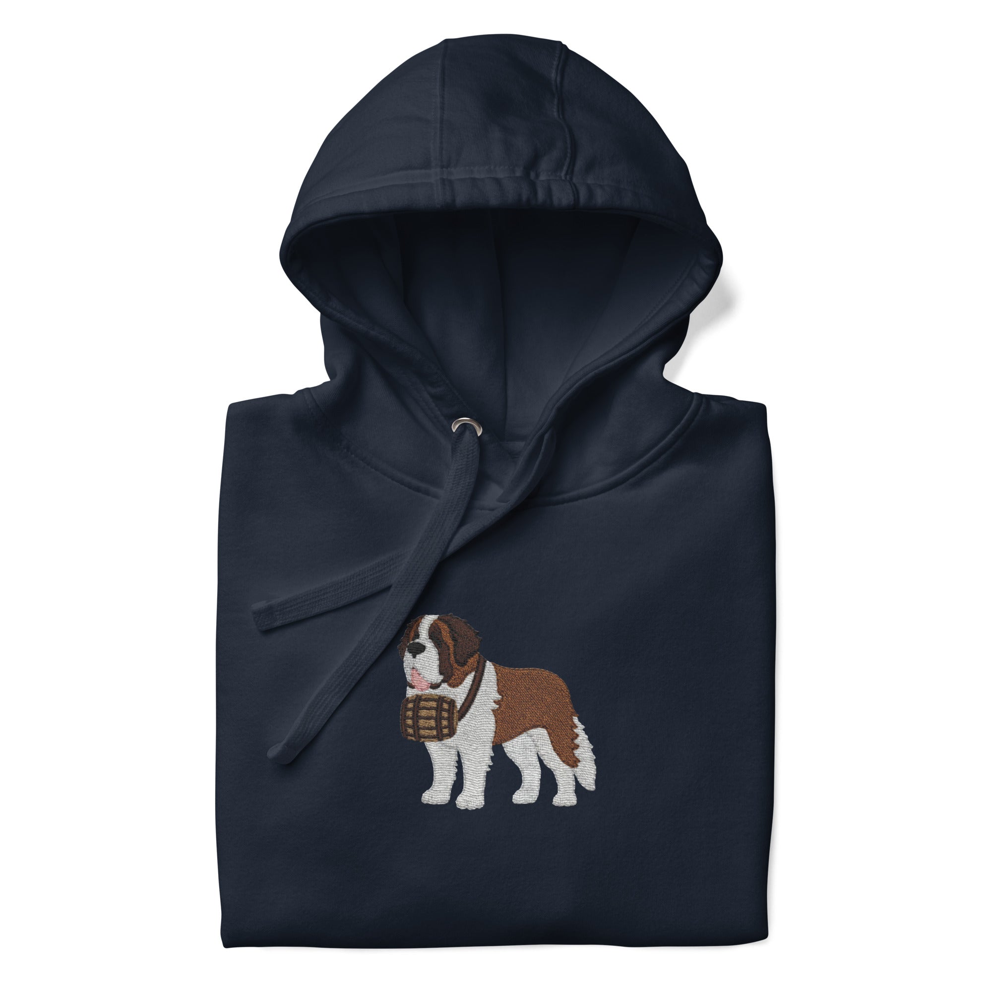 Embroidered Saint Bernard Hoodie - Lucy + Norman