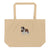 Embroidered Saint Bernard Large Organic Tote Bag - Lucy + Norman