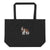 Embroidered Saint Bernard Large Organic Tote Bag - Lucy + Norman