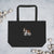 Embroidered Saint Bernard Large Organic Tote Bag - Lucy + Norman