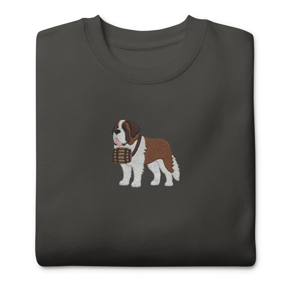 Embroidered Saint Bernard Sweatshirt - Lucy + Norman