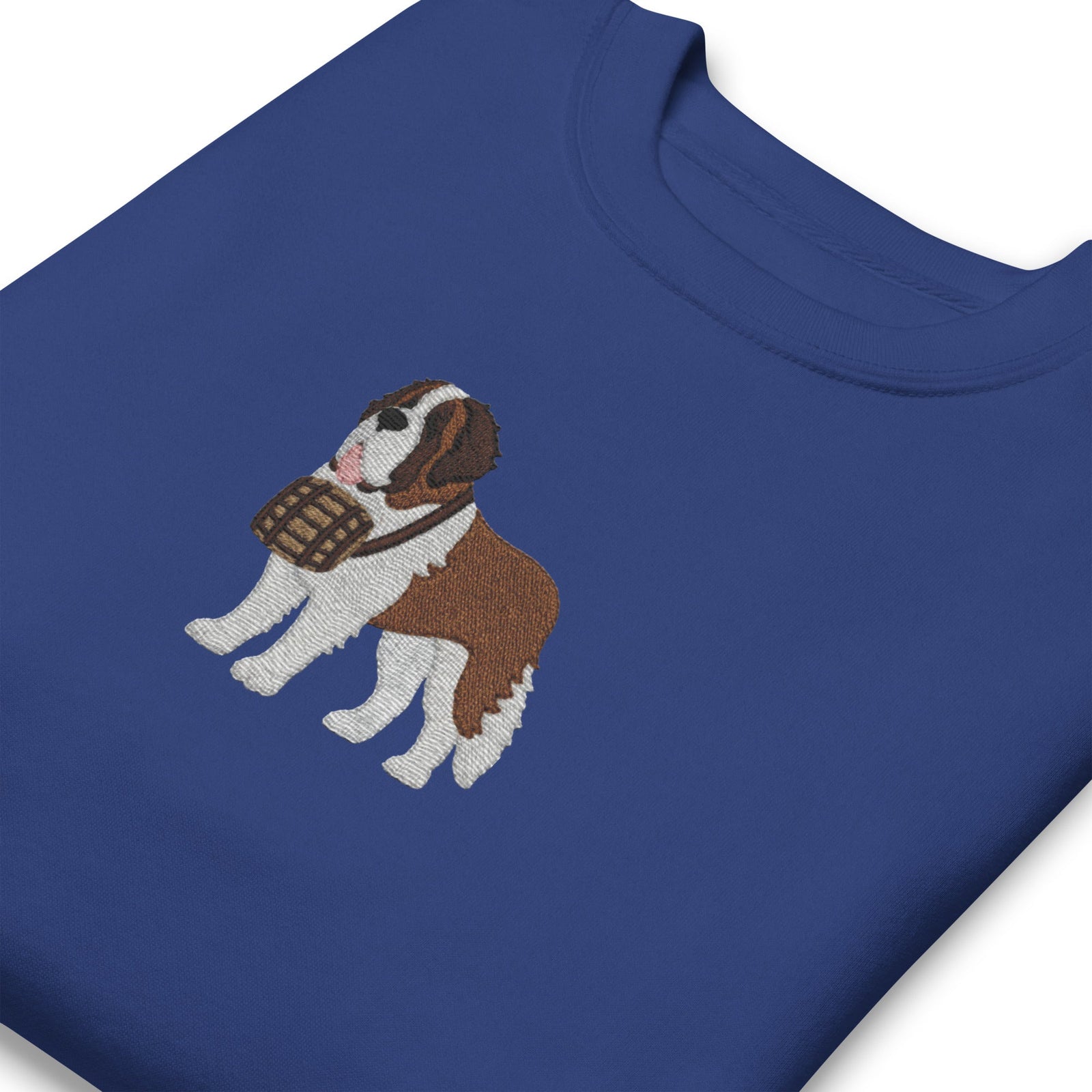 Embroidered Saint Bernard Sweatshirt - Lucy + Norman