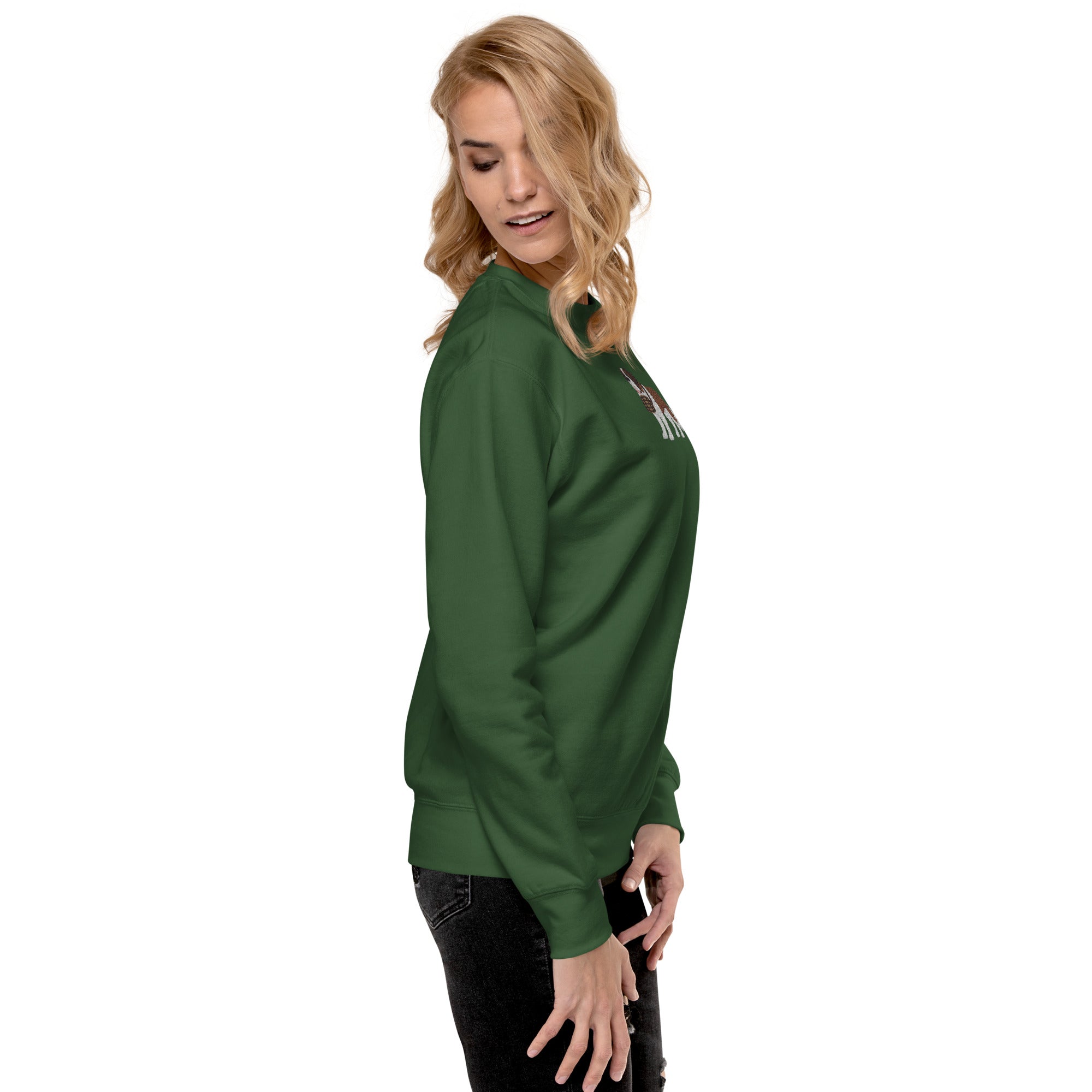 Embroidered Saint Bernard Sweatshirt - Lucy + Norman