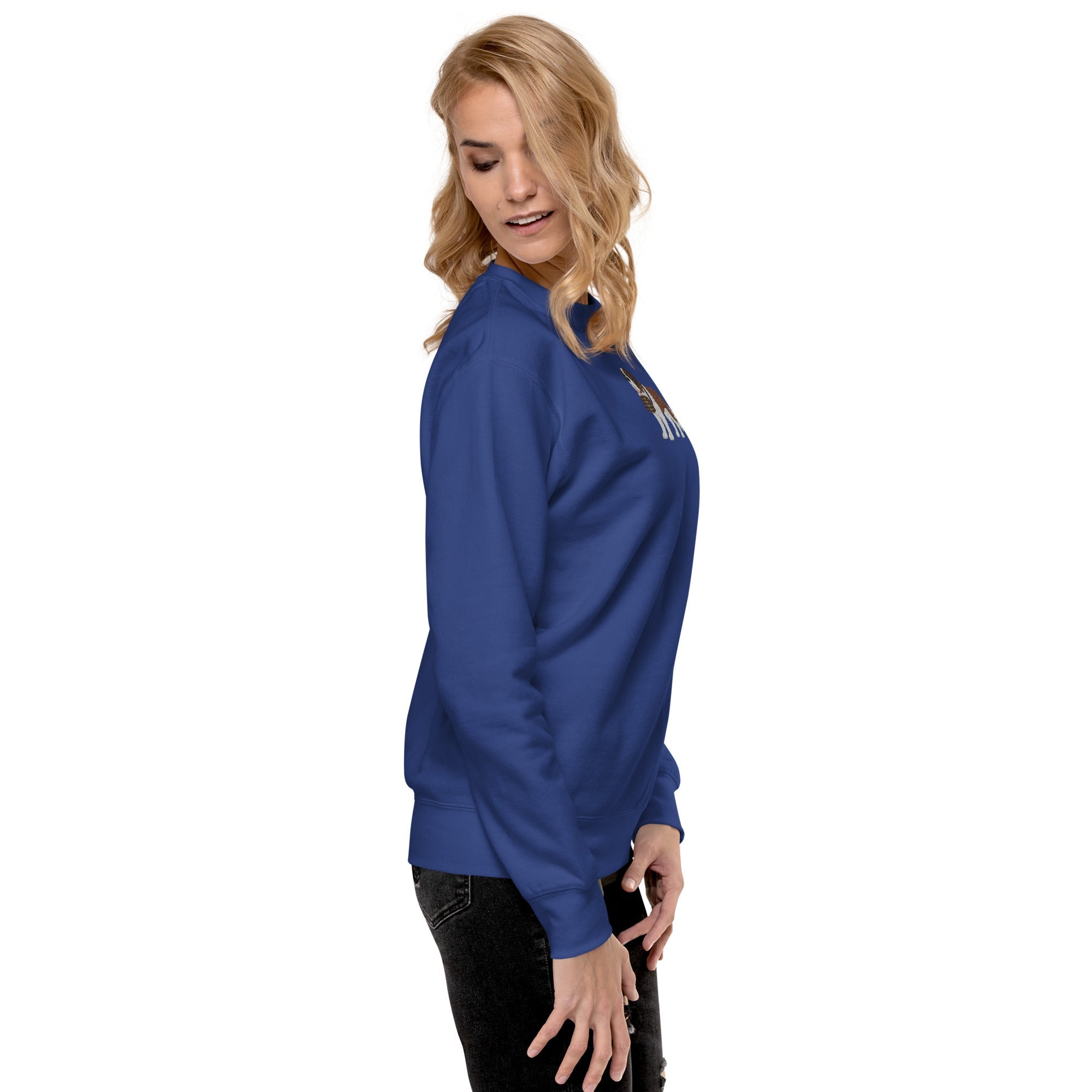 Embroidered Saint Bernard Sweatshirt - Lucy + Norman