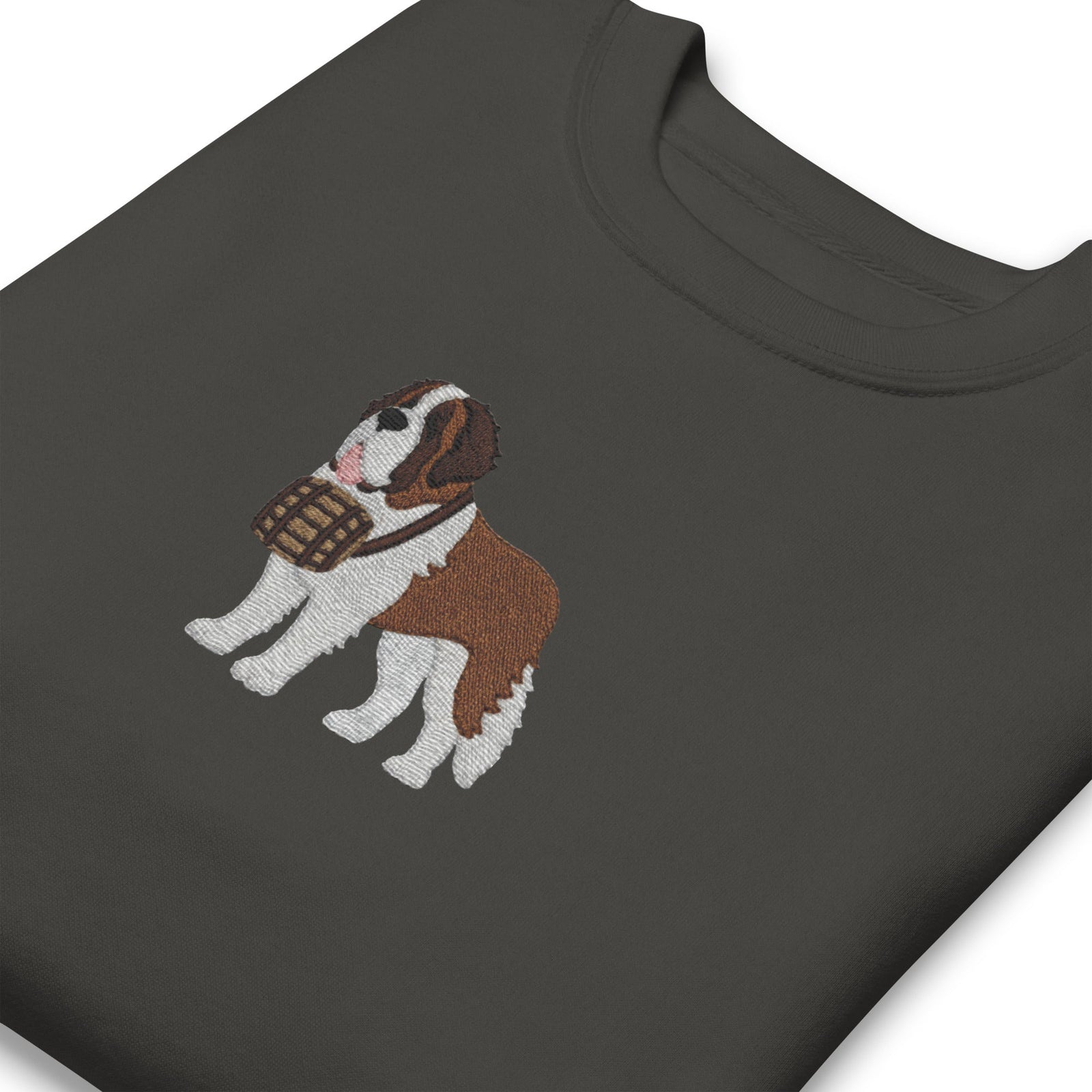 Embroidered Saint Bernard Sweatshirt - Lucy + Norman