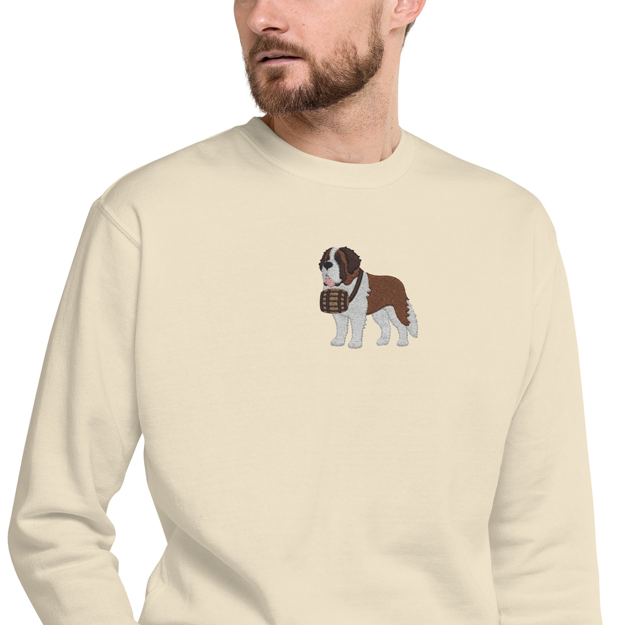 Embroidered Saint Bernard Sweatshirt - Lucy + Norman