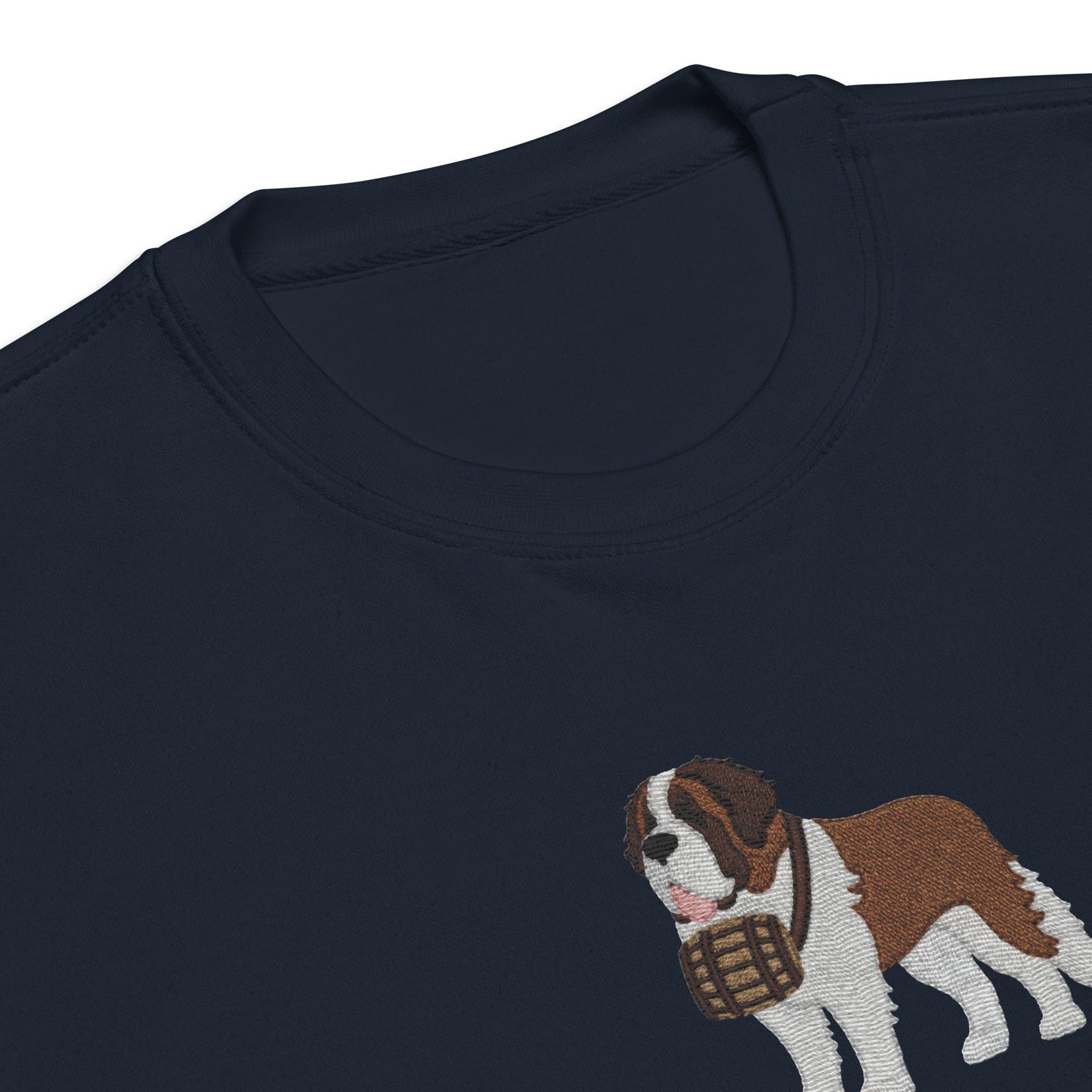 Embroidered Saint Bernard Sweatshirt - Lucy + Norman