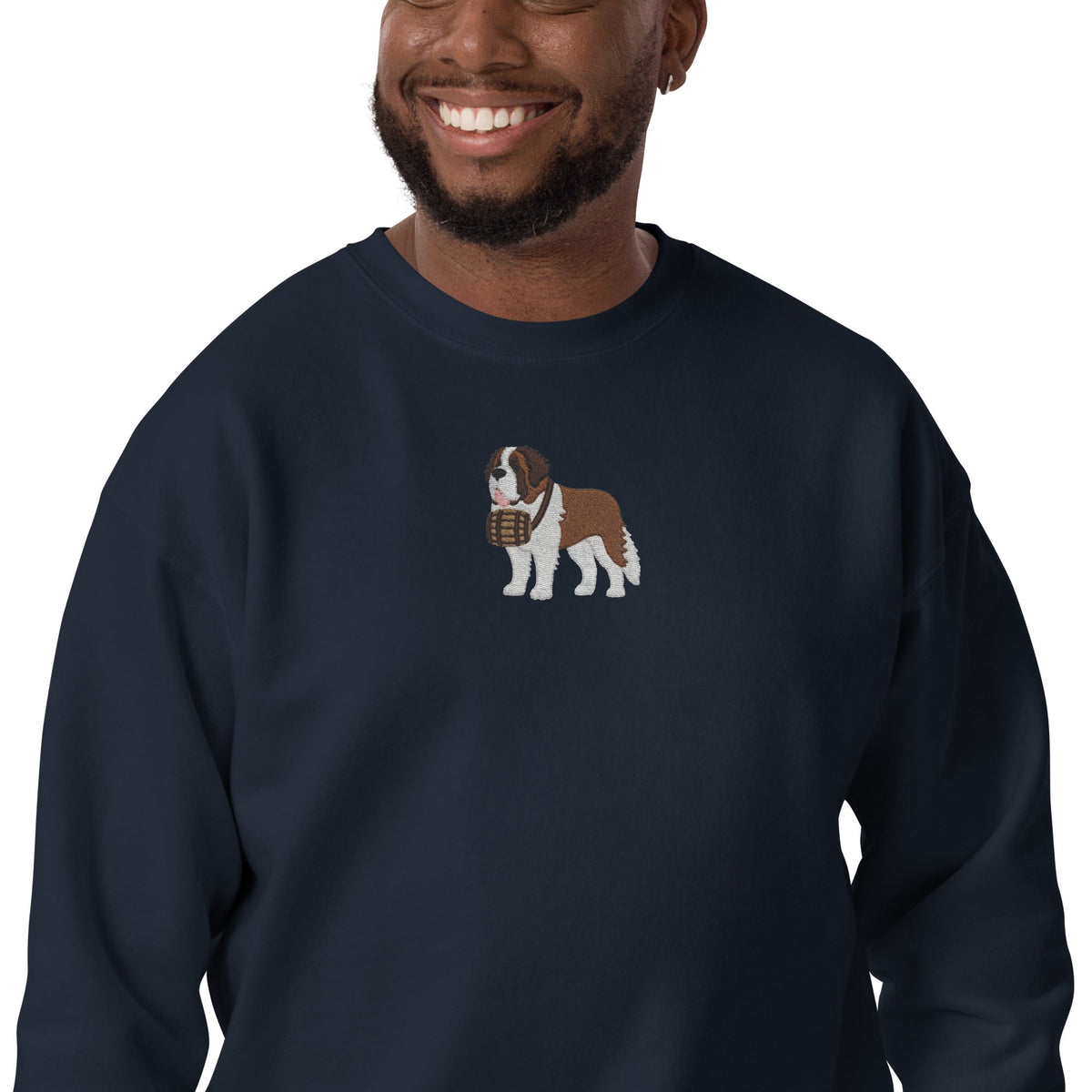 Embroidered Saint Bernard Sweatshirt - Lucy + Norman