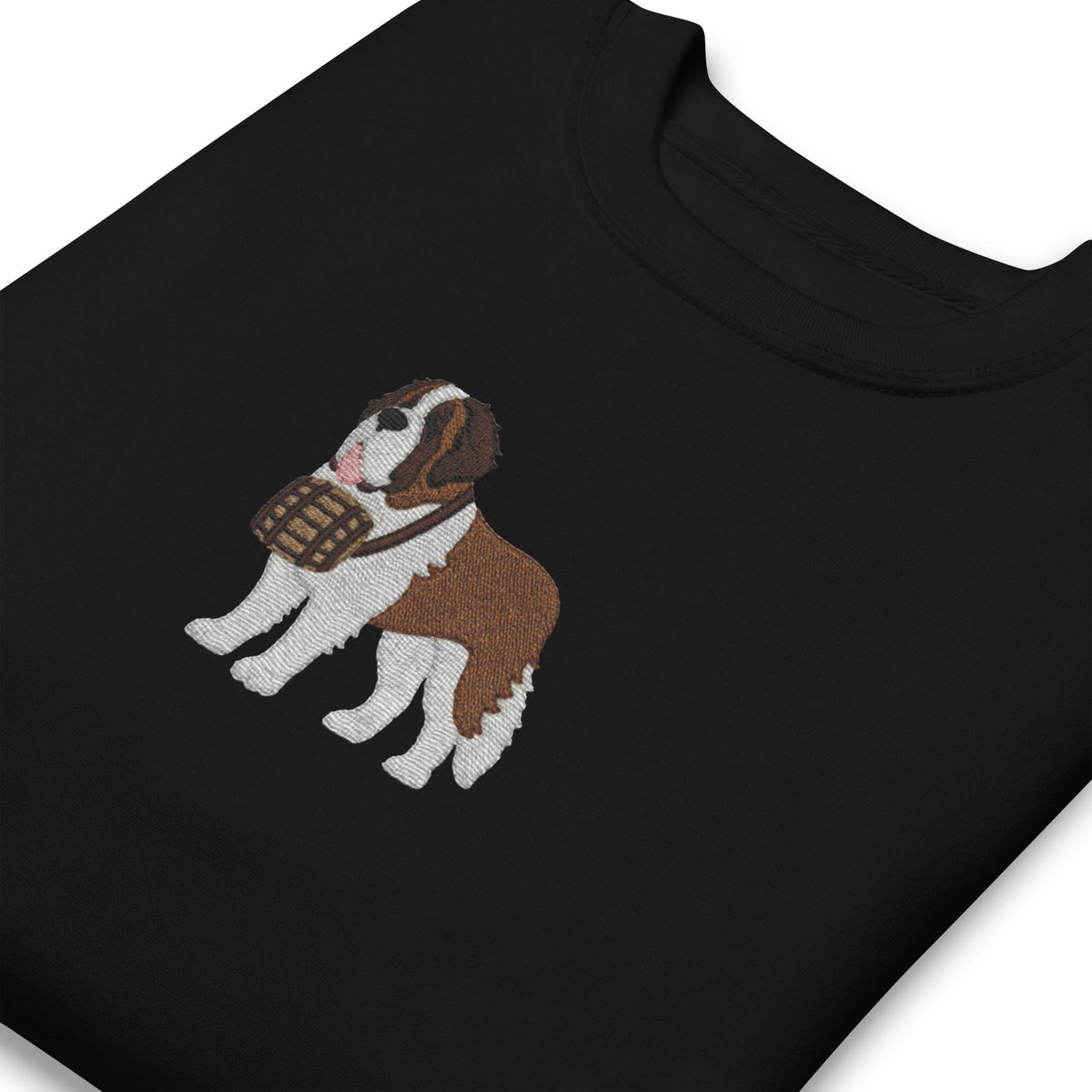 Embroidered Saint Bernard Sweatshirt - Lucy + Norman