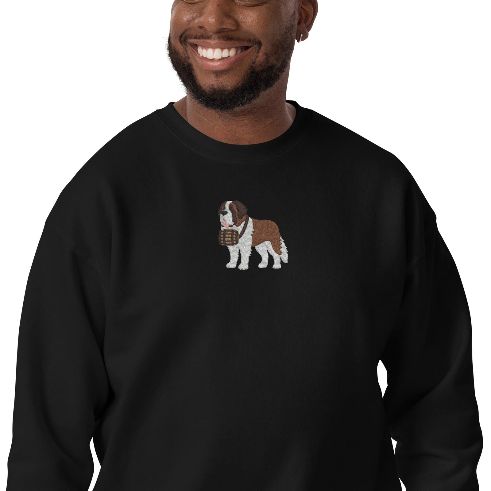 Embroidered Saint Bernard Sweatshirt - Lucy + Norman