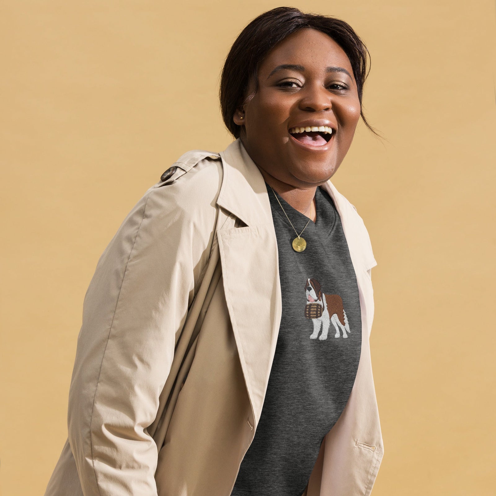 Embroidered Saint Bernard Sweatshirt - Lucy + Norman