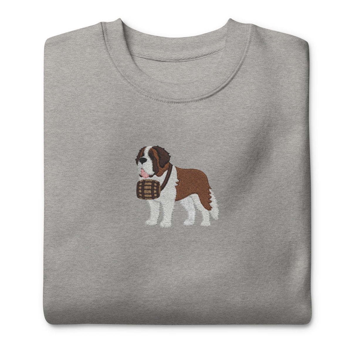 Embroidered Saint Bernard Sweatshirt - Lucy + Norman