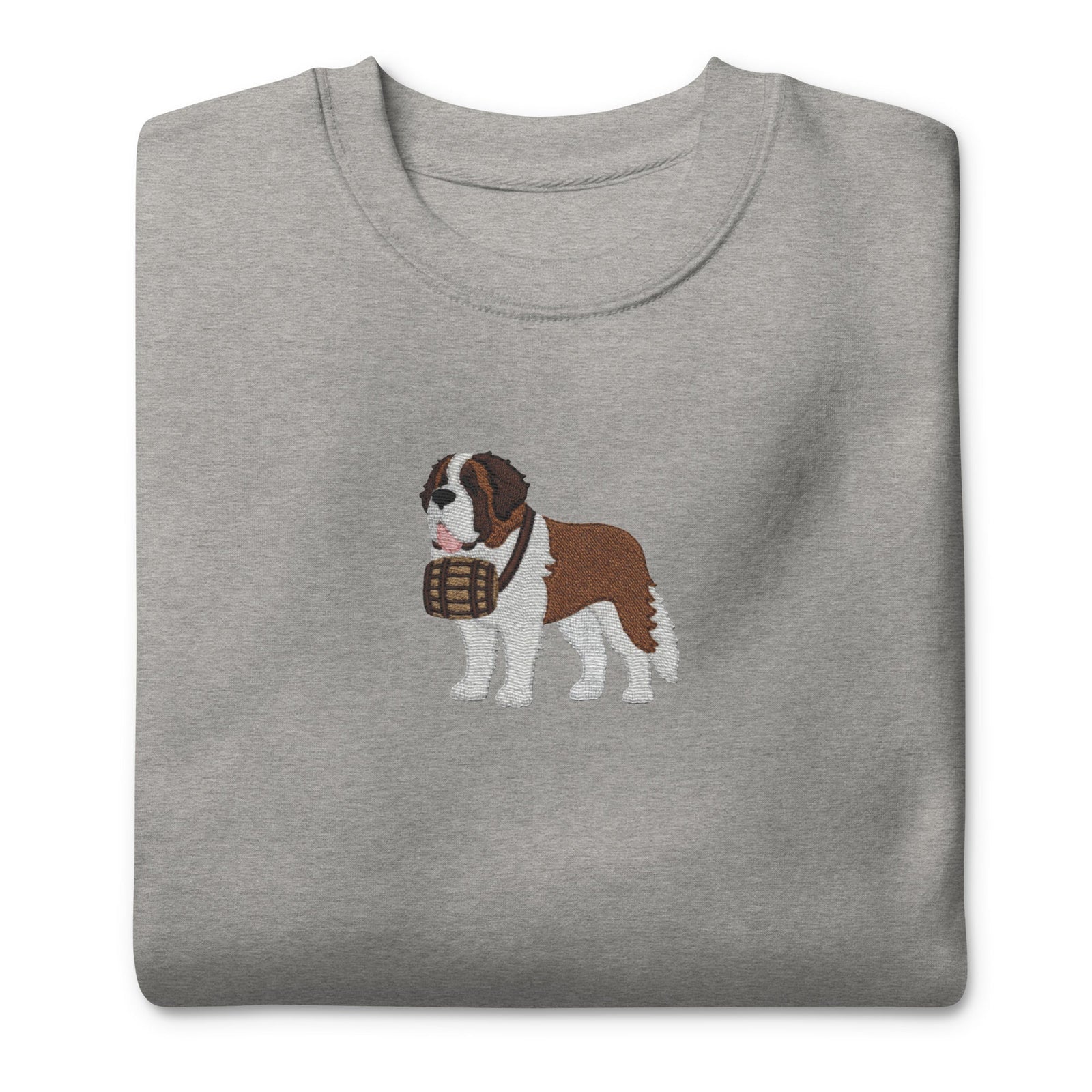 Embroidered Saint Bernard Sweatshirt - Lucy + Norman