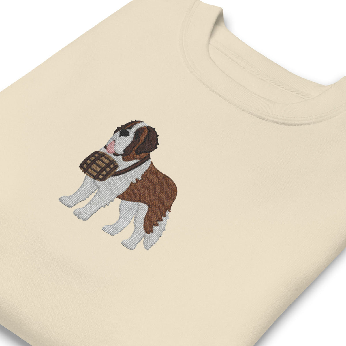 Embroidered Saint Bernard Sweatshirt - Lucy + Norman
