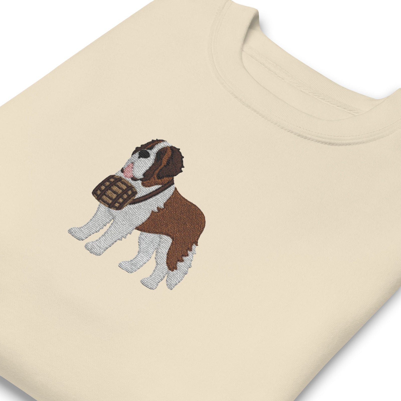 Embroidered Saint Bernard Sweatshirt - Lucy + Norman