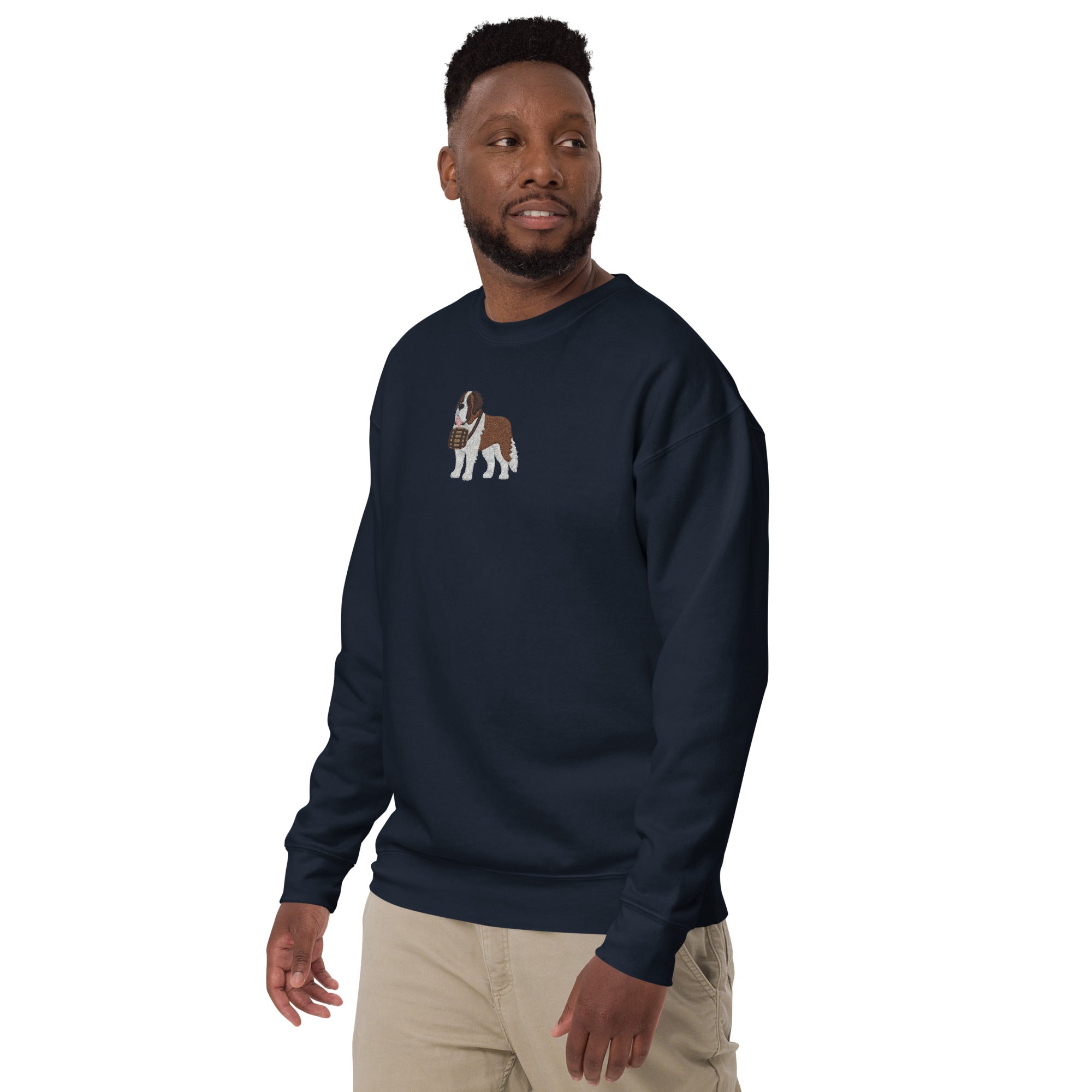 Embroidered Saint Bernard Sweatshirt - Lucy + Norman