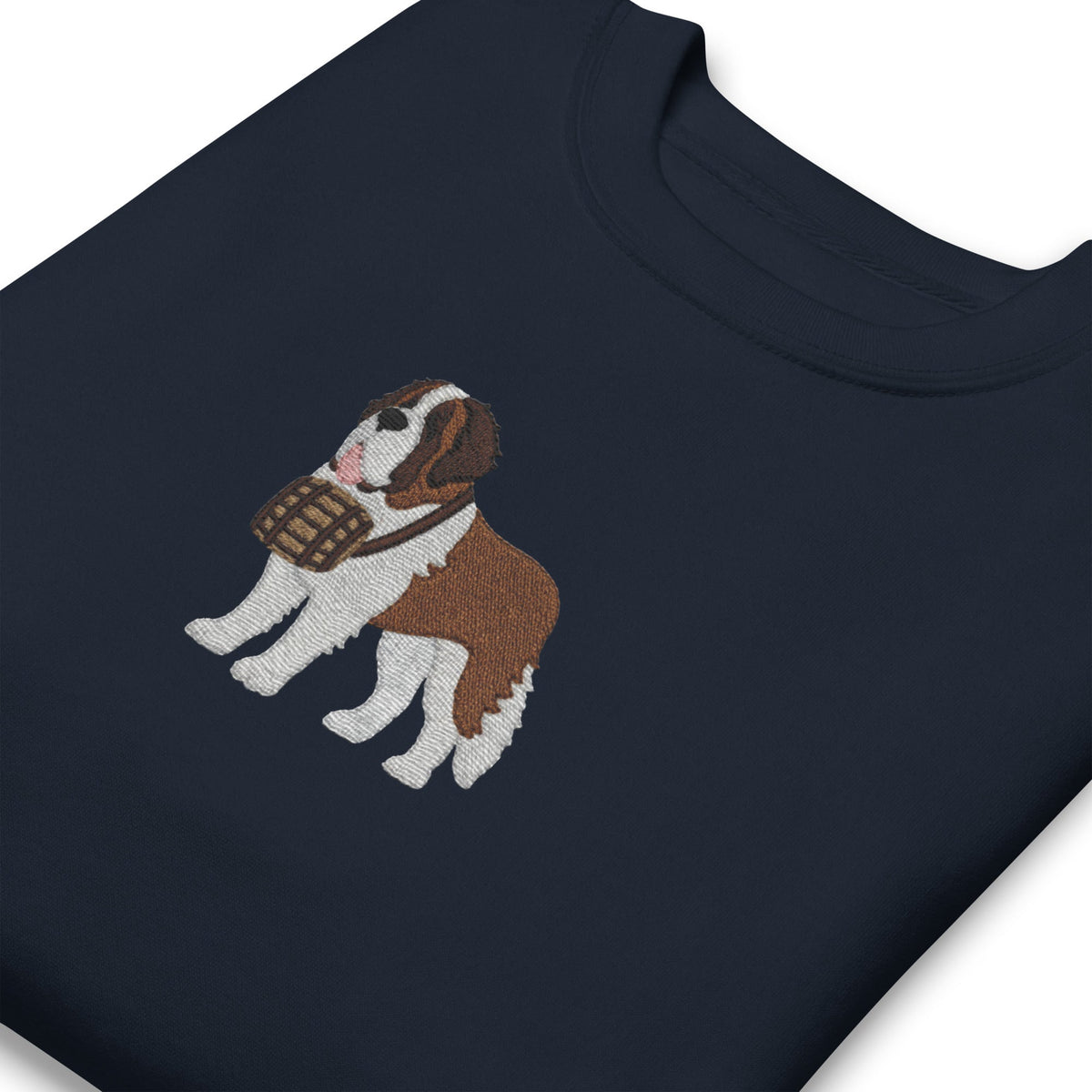 Embroidered Saint Bernard Sweatshirt - Lucy + Norman