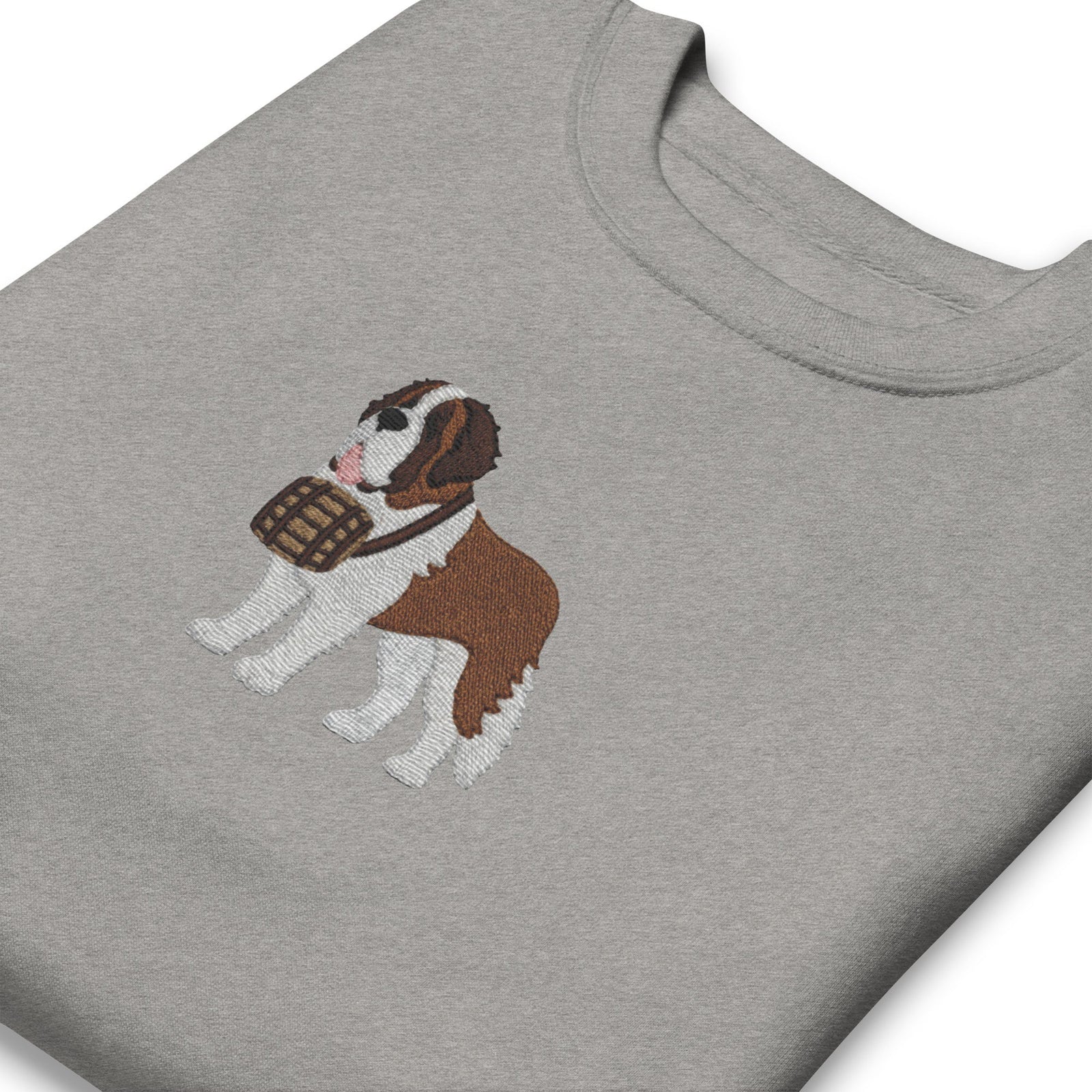 Embroidered Saint Bernard Sweatshirt - Lucy + Norman