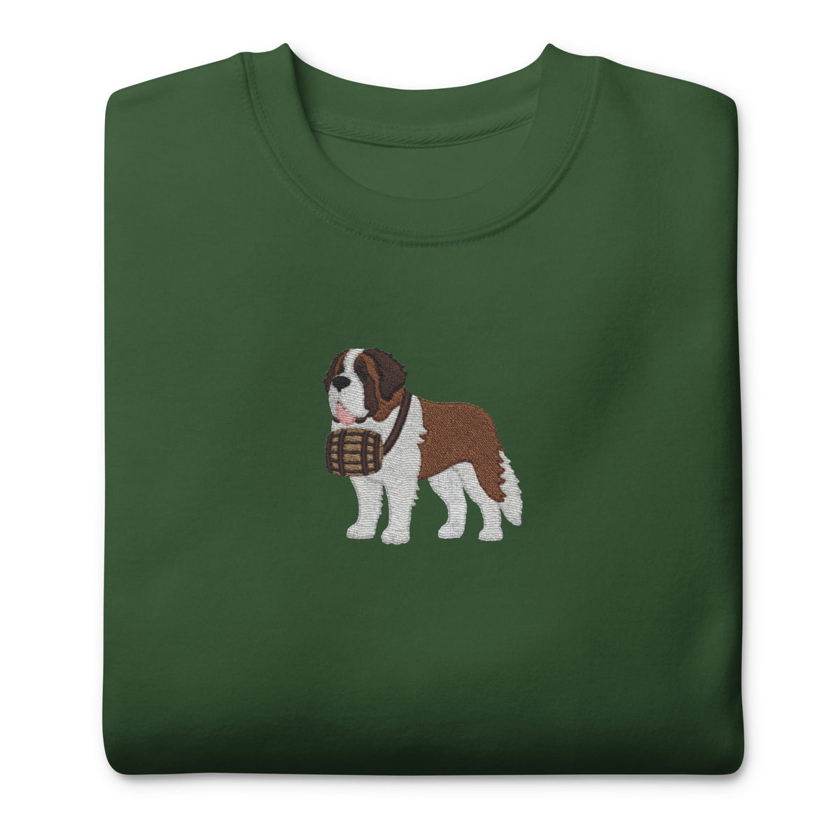 Embroidered Saint Bernard Sweatshirt - Lucy + Norman