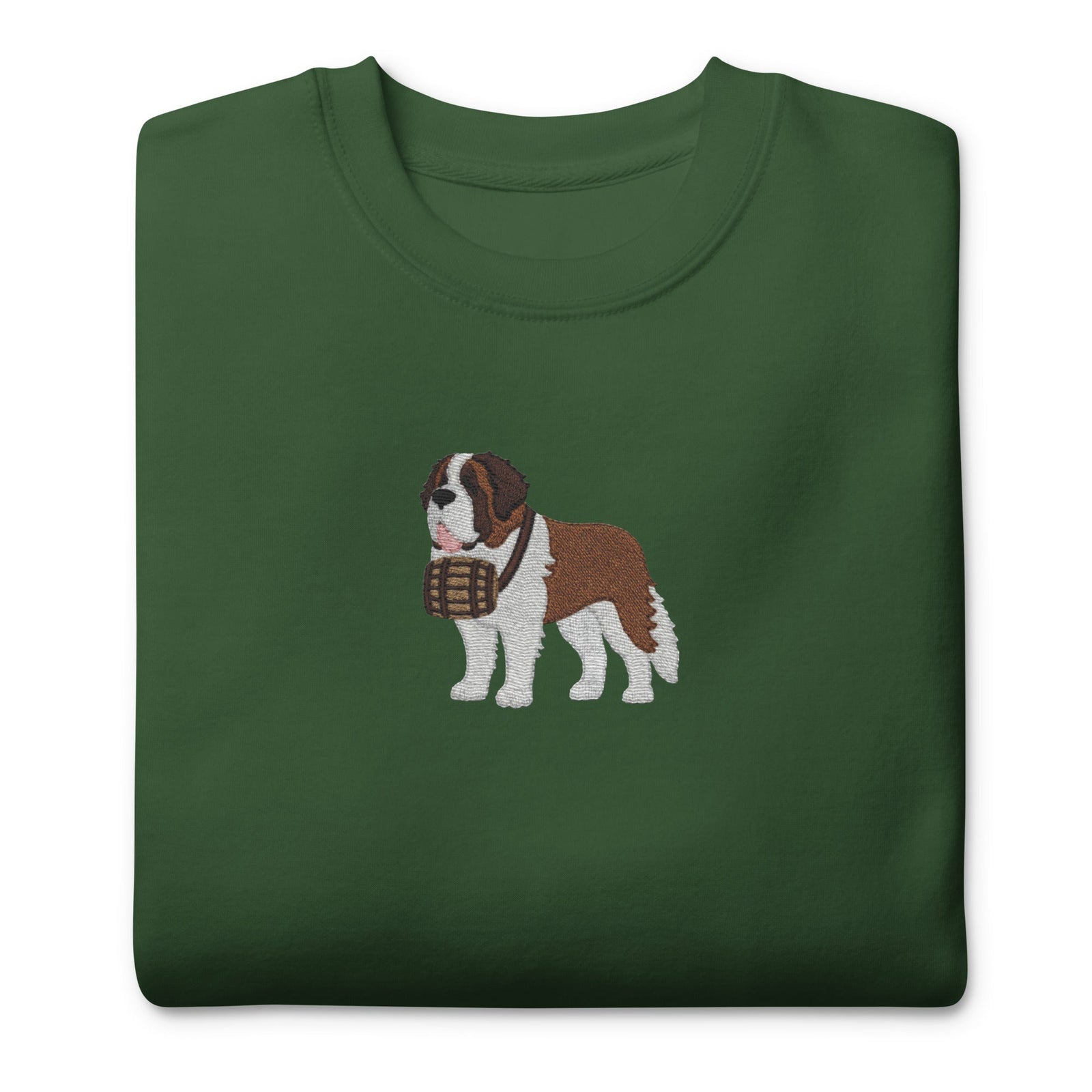 Embroidered Saint Bernard Sweatshirt - Lucy + Norman