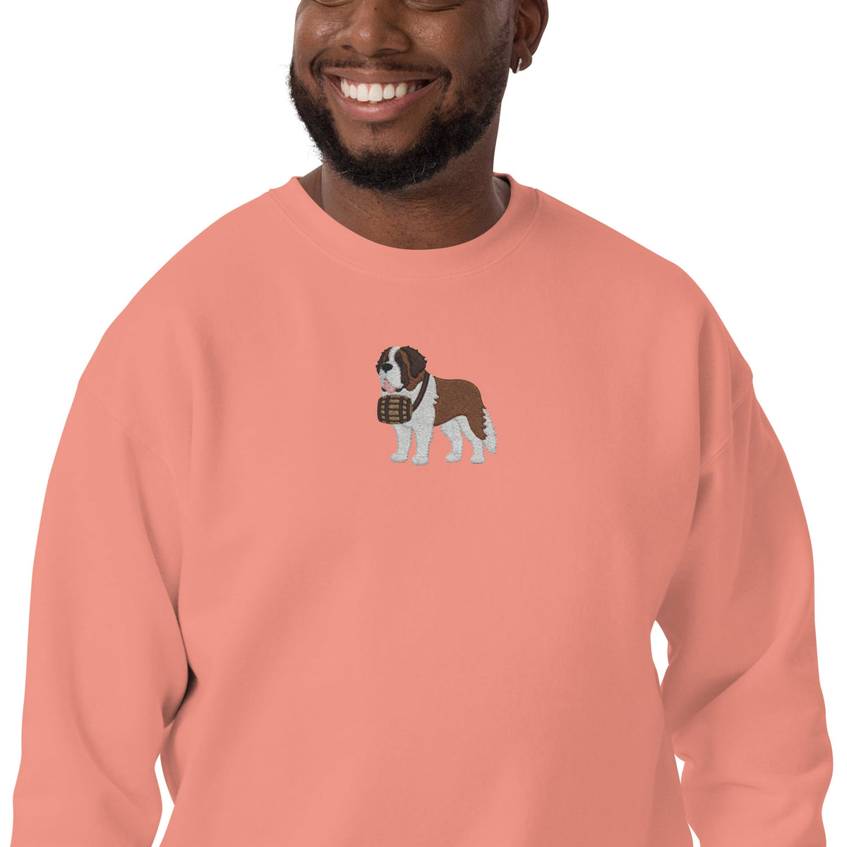 Embroidered Saint Bernard Sweatshirt - Lucy + Norman