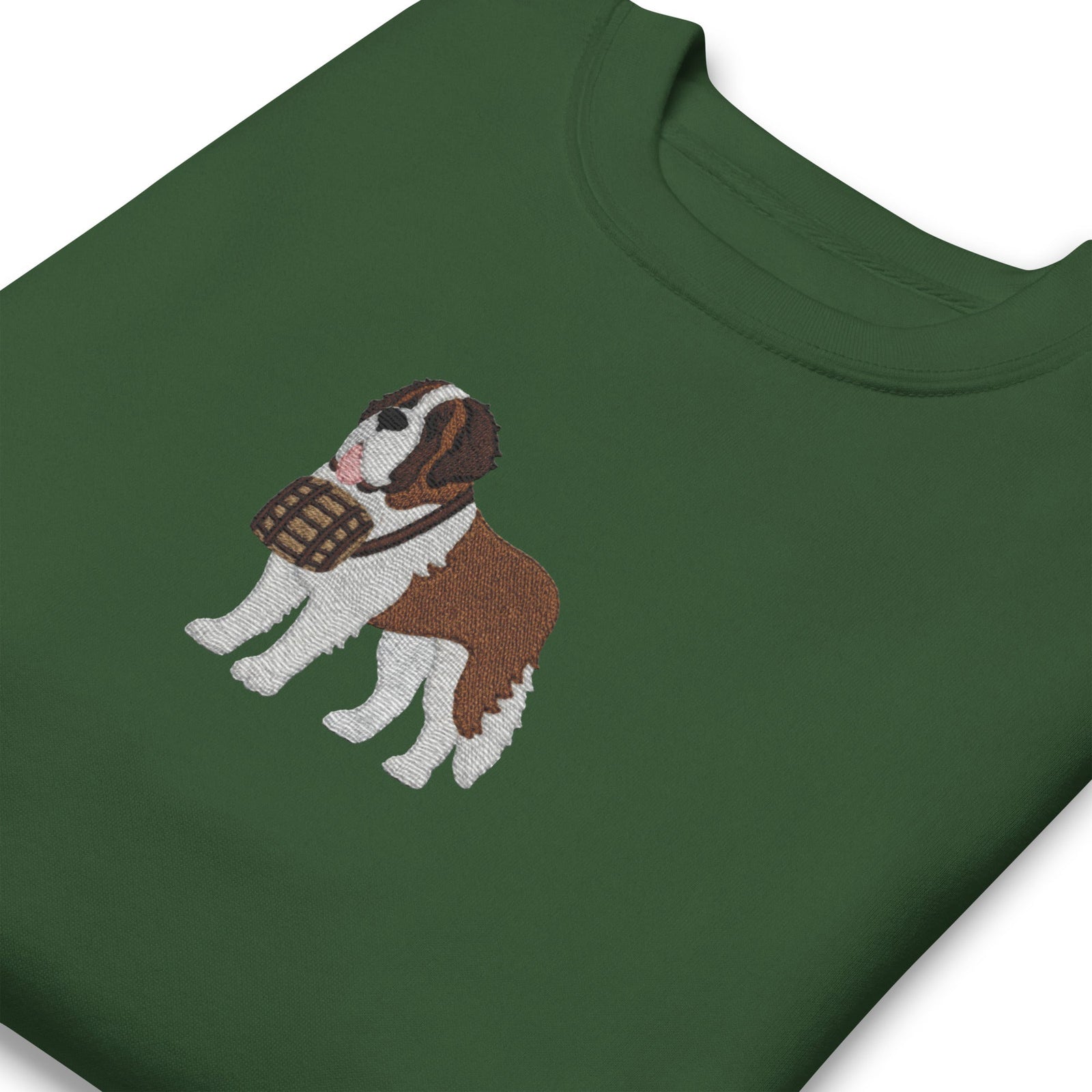 Embroidered Saint Bernard Sweatshirt - Lucy + Norman