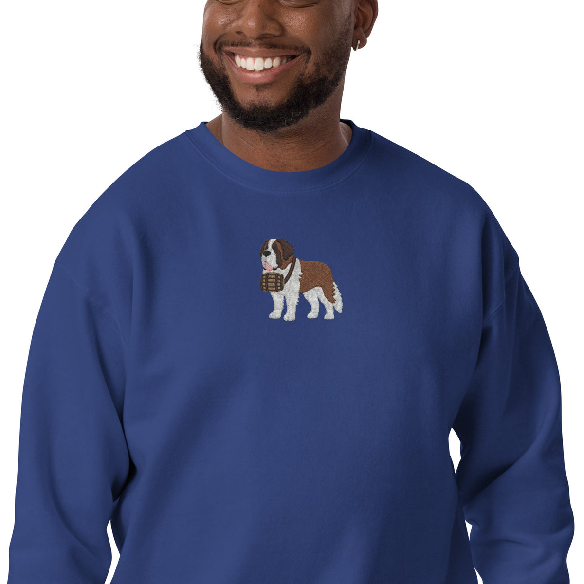 Embroidered Saint Bernard Sweatshirt - Lucy + Norman