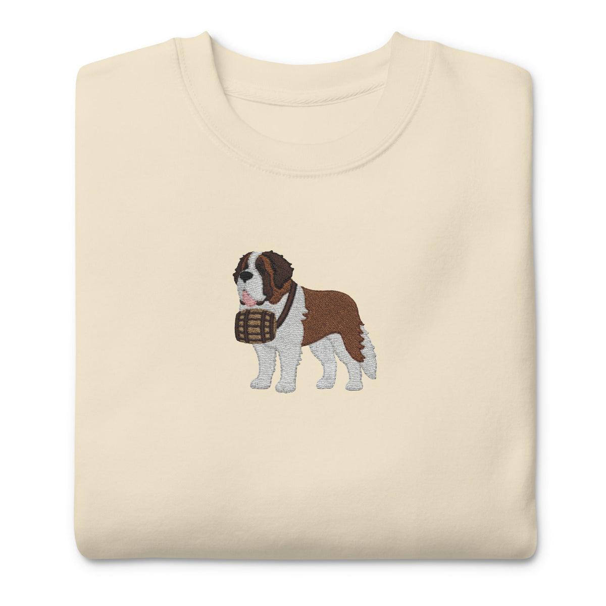 Embroidered Saint Bernard Sweatshirt - Lucy + Norman