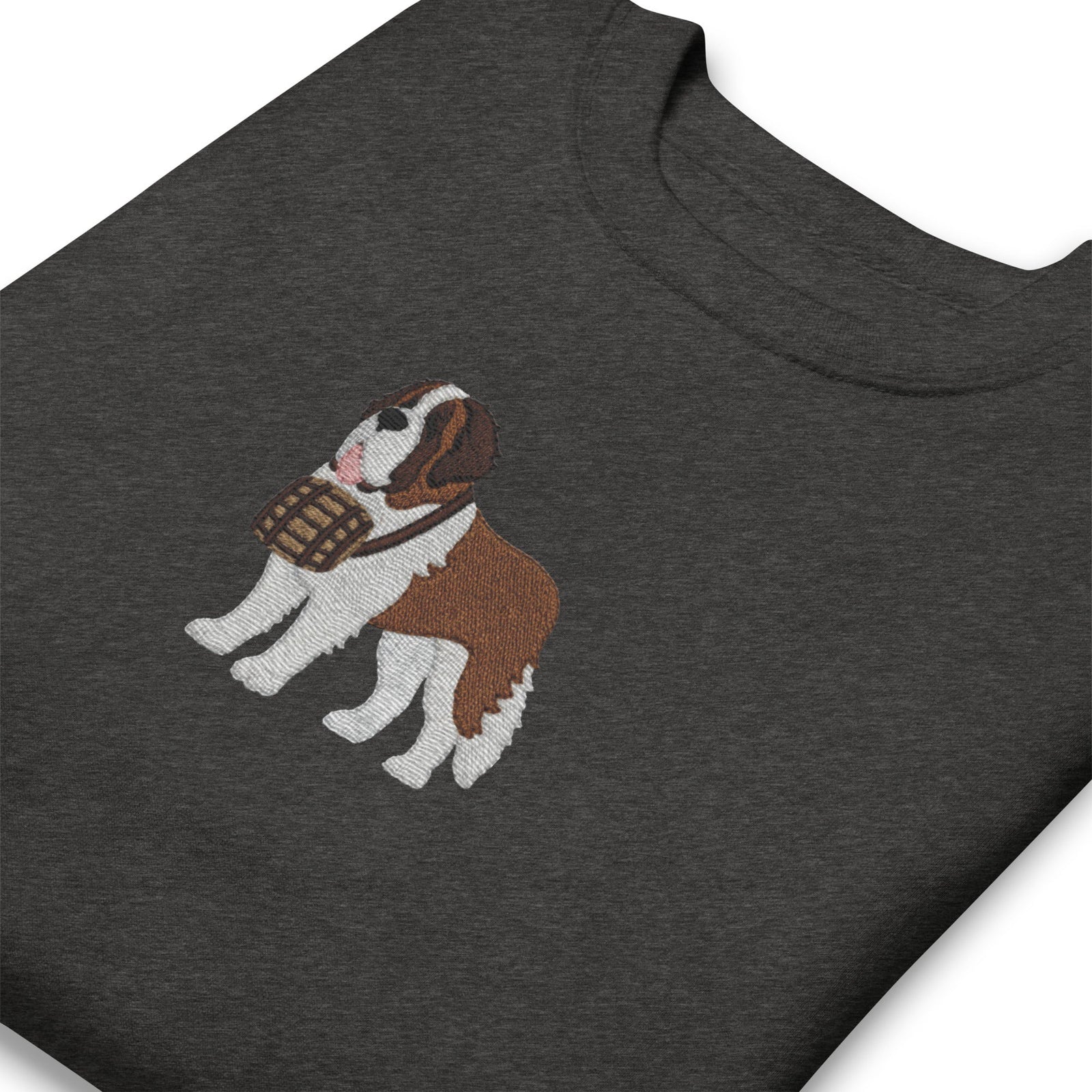 Embroidered Saint Bernard Sweatshirt - Lucy + Norman